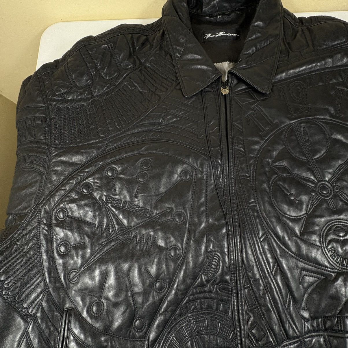 Marc Buchanan Vtg Marc Buchanan Pelle Pelle Embossed Hip Hop Bomber 56 Size US XXL / EU 58 / 5 - 2 Thumbnail
