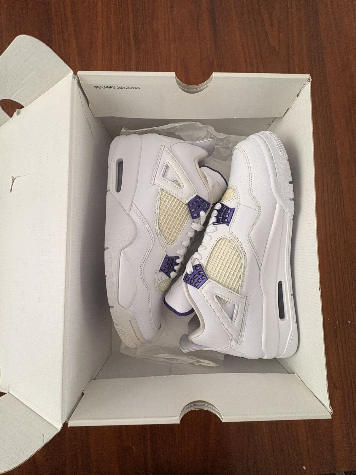 Jordan Brand Jordan 4 Retro Metallic Purple Size US 9.5 / EU 42-43 - 1 Thumbnail