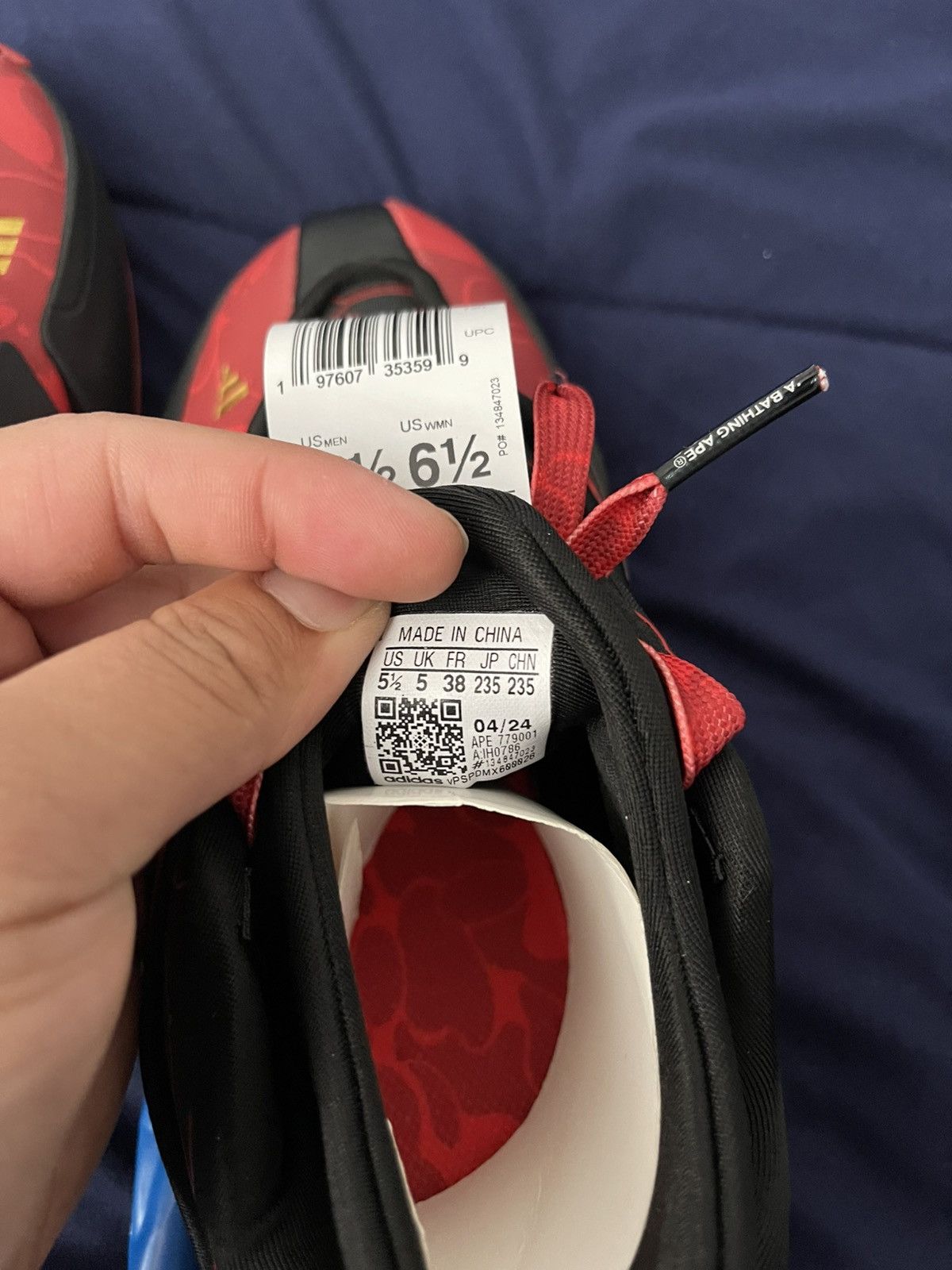 Adidas BAPE/adidas Dame 9 Size US 5.5 / EU 38 - 5 Thumbnail