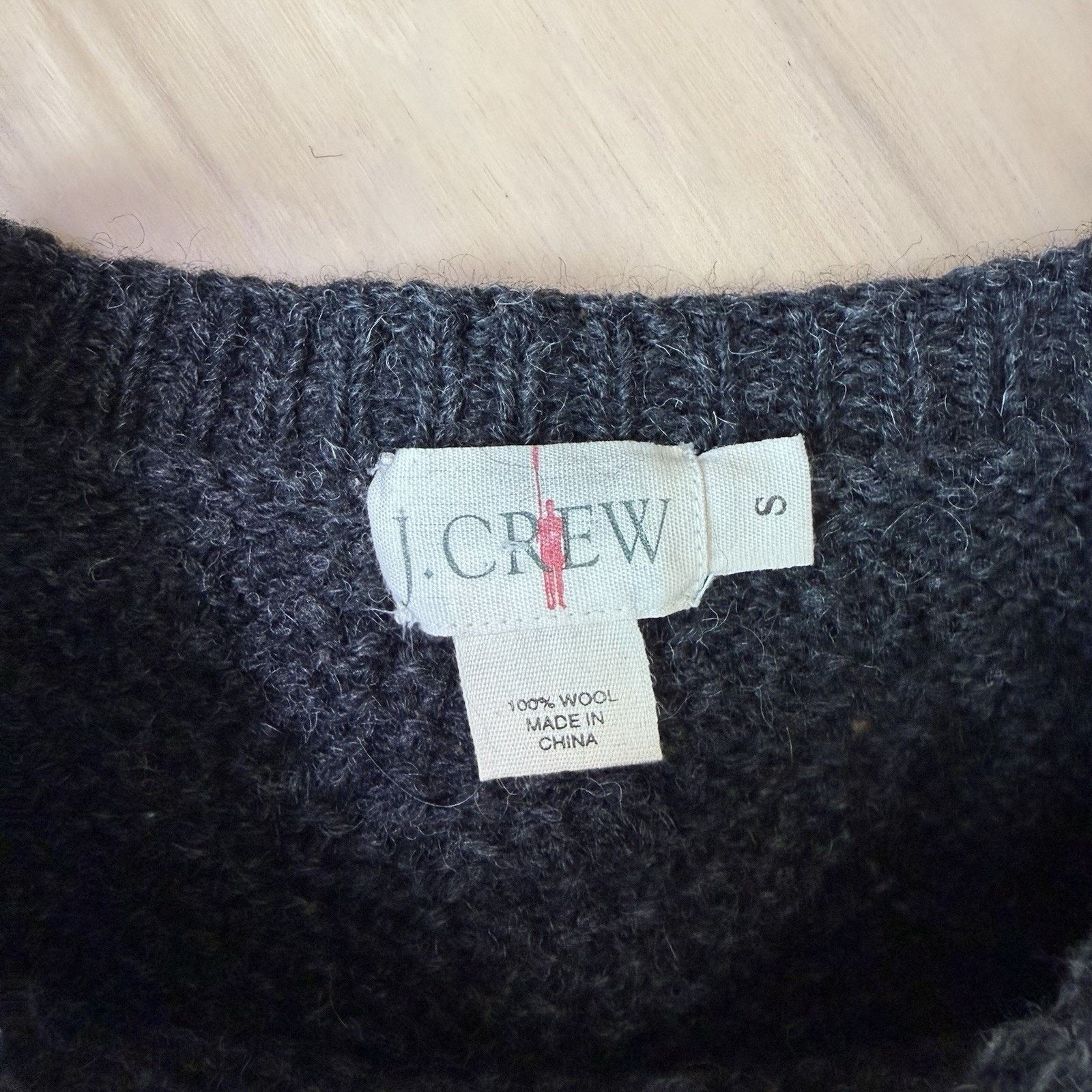 J.Crew Vintage J Crew Cable Knit Sweater S Gray Oarsman Wool Size US S / EU 44-46 / 1 - 7 Thumbnail