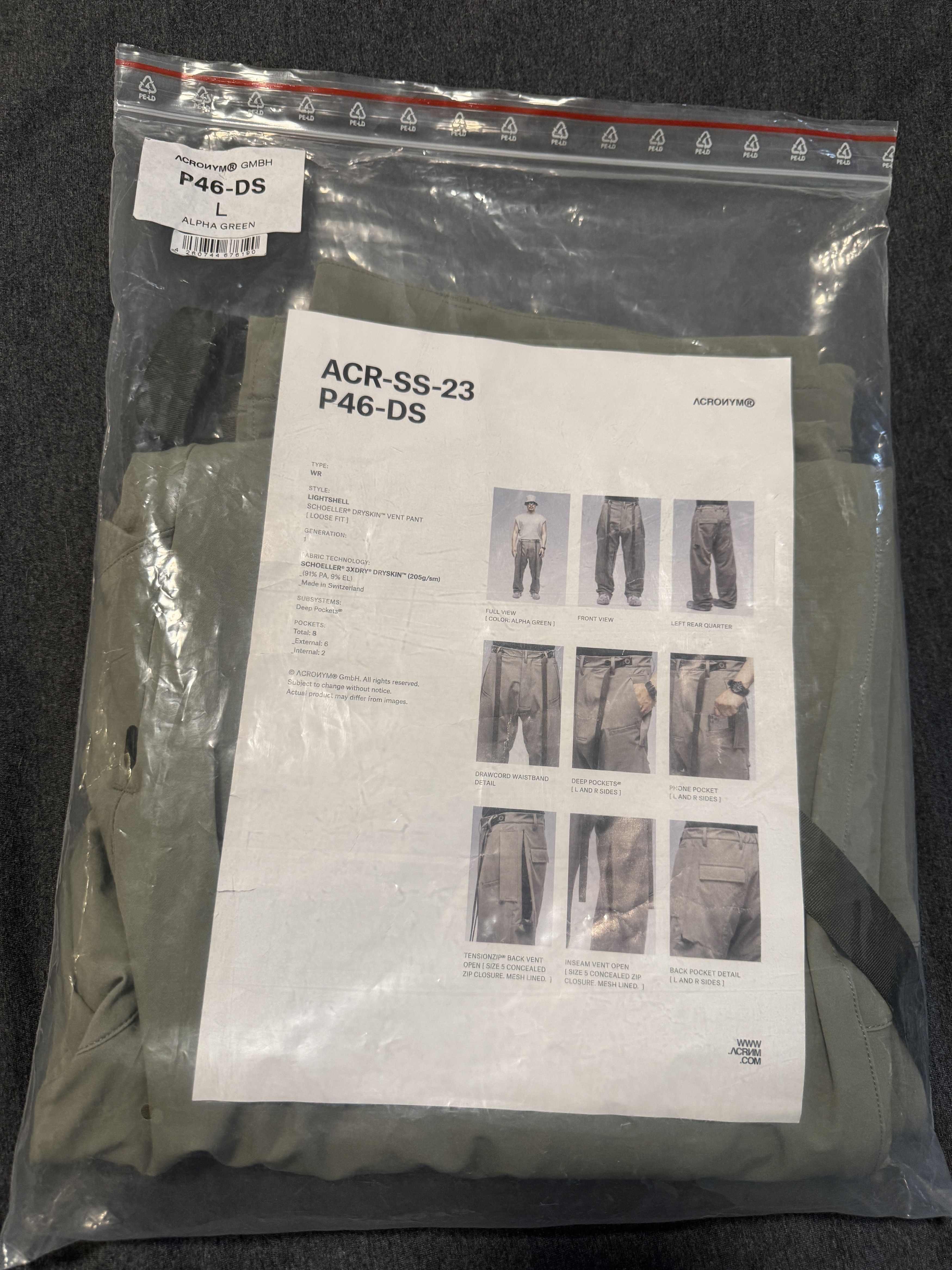 Acronym Acronym P46-DS Size US 36 / EU 52 - 2 Thumbnail