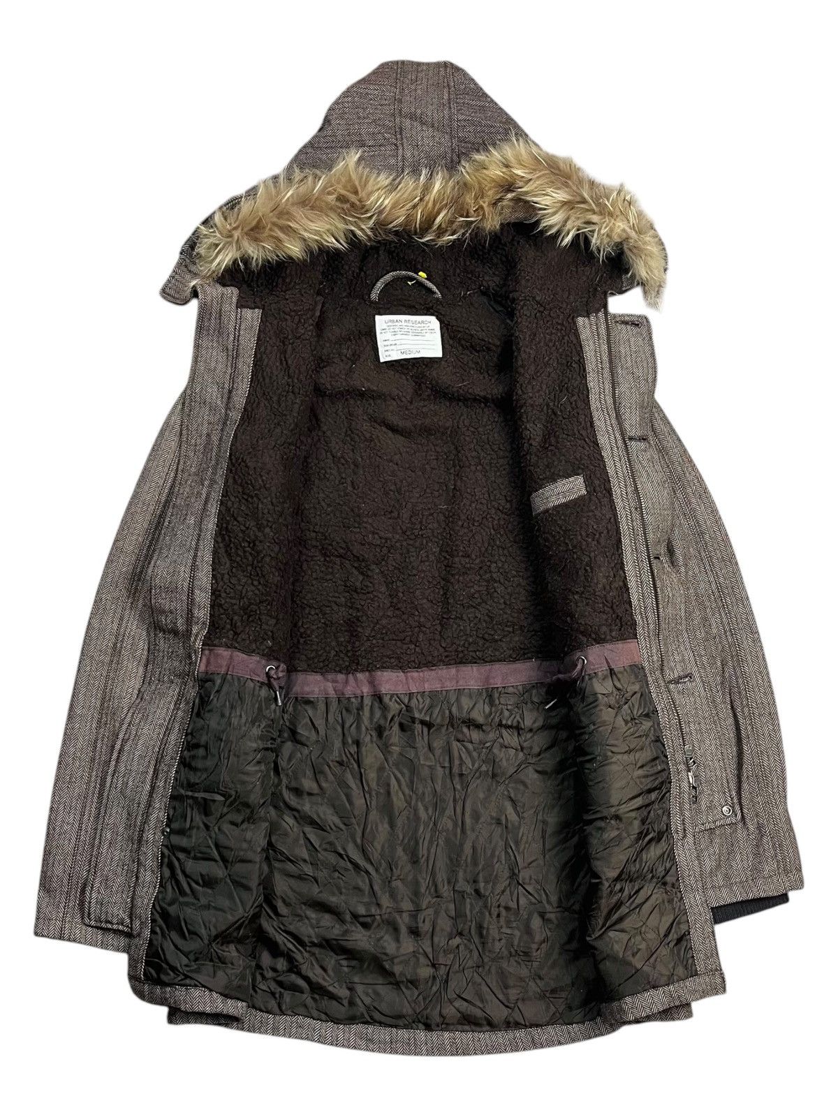 URBAN RESEARCH DOORS 2000s Urban Research - Fur Hoodie Apocalypse Jacket Size US M / EU 48-50 / 2 - 8 Thumbnail