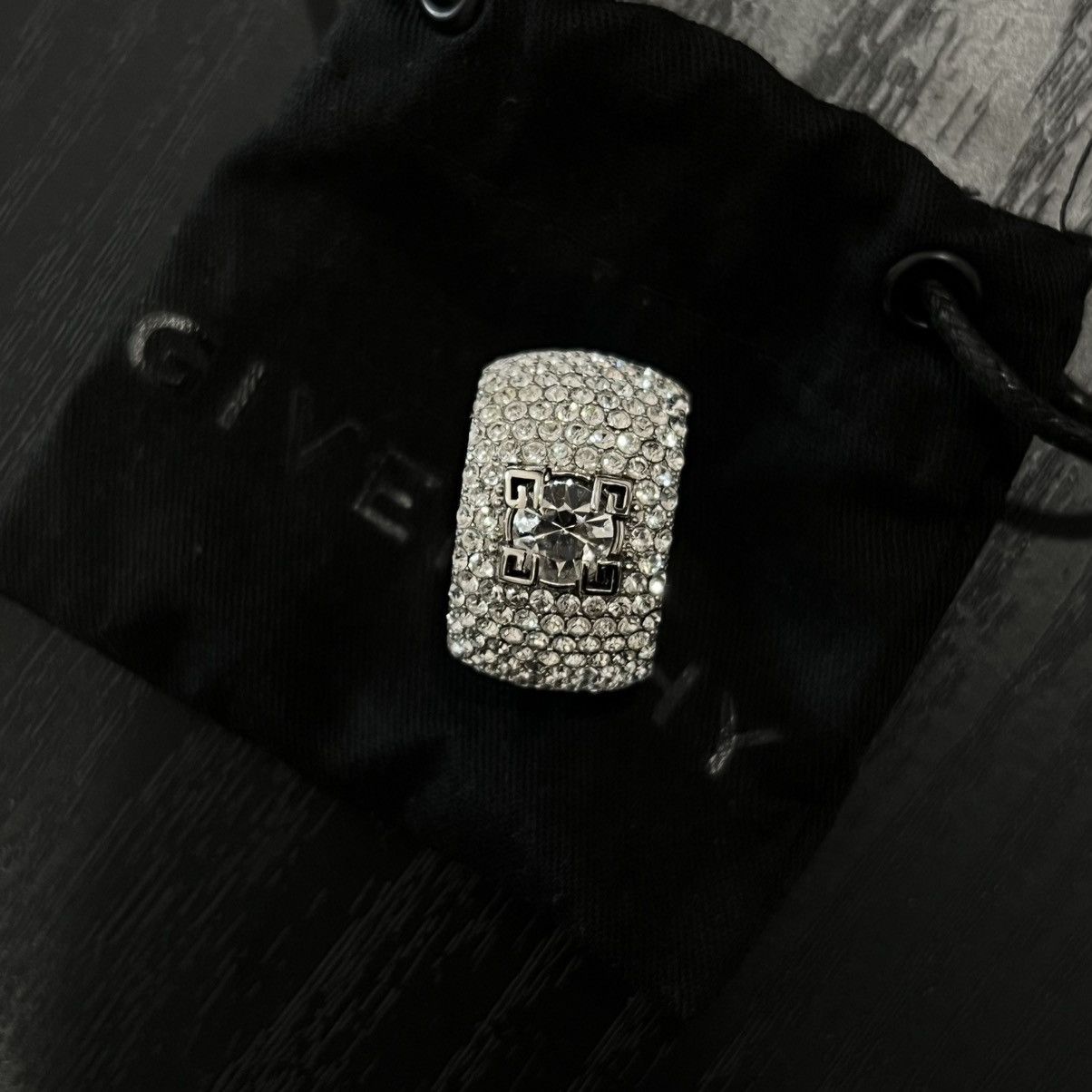 Givenchy Givenchy 4G Crystal Claw Paved Ring Size ONE SIZE - 2 Thumbnail