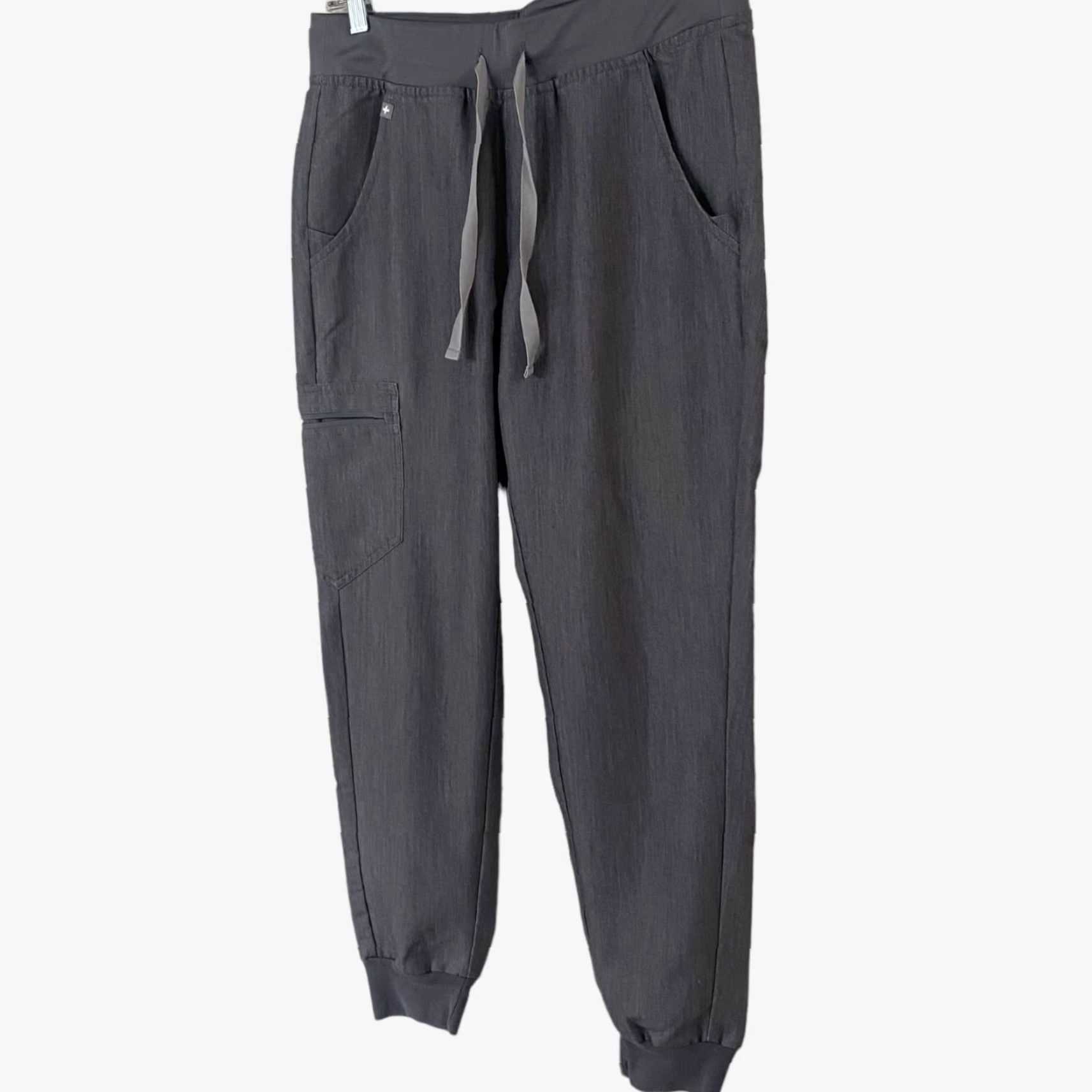 Vintage FIGS Zamora Technical Jogger Scrub Pants Nurse Womens Small Gray Stretch Size 28" / US 6 / IT 42 - 2 Thumbnail