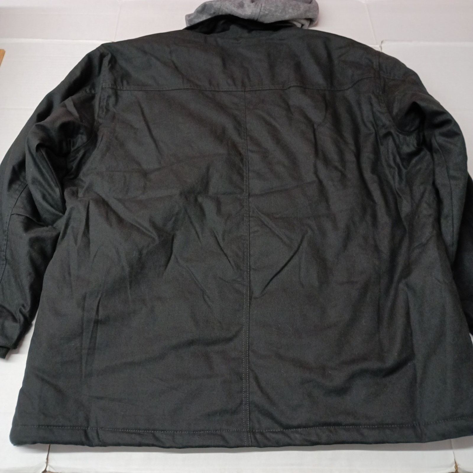 Wrangler Wrangler Shirt Jacket Quilt Lined Black Mens 3XL Canvas Hood Size US XXL / EU 58 / 5 - 10 Thumbnail