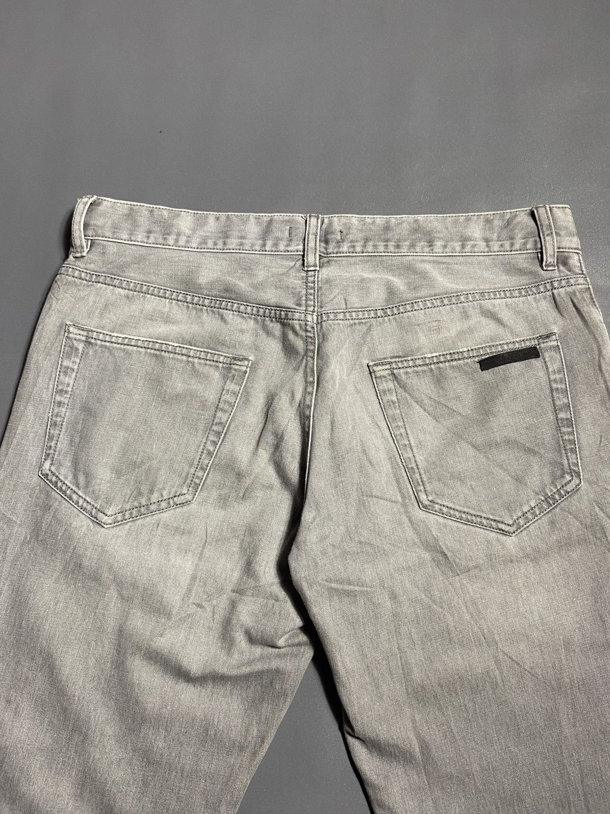 Prada Prada Washed Grey Classic Fit Jeans Size US 32 / EU 48 - 14 Thumbnail