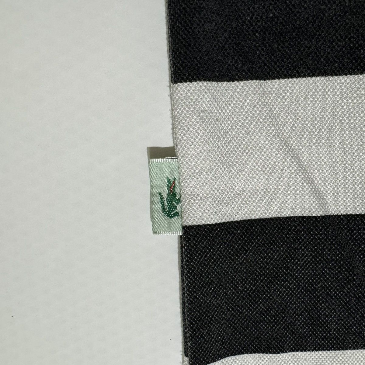Lacoste × Vintage Lacoste Vintage Black White Striped Polo Rugby Golf Shirt Size US XL / EU 56 / 4 - 6 Thumbnail