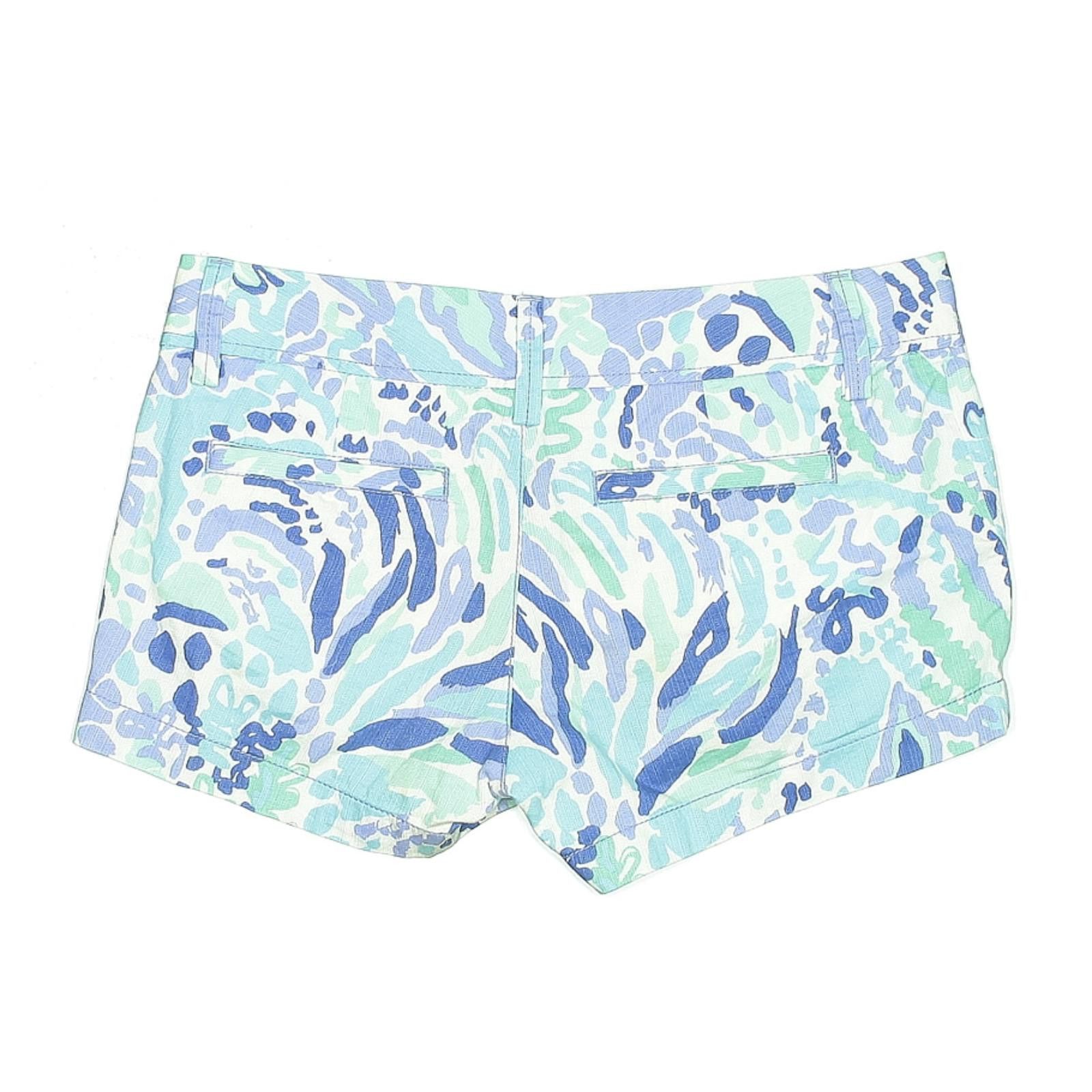 Other Lilly Pulitzer Women's Blue Printed Shorts Size 0 - see pics Size 25" / US 0 / IT 36 - 2 Thumbnail