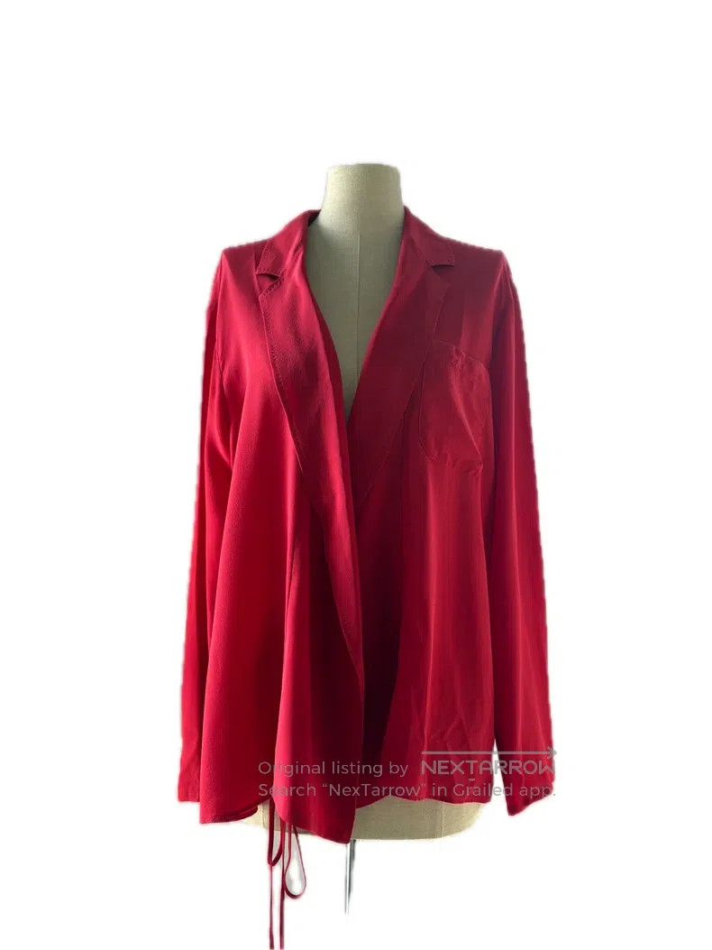Haider Ackermann Haider Ackermann Red Silk Robe Shirt Size XS / US 0-2 / IT 36-38 - 1 Thumbnail
