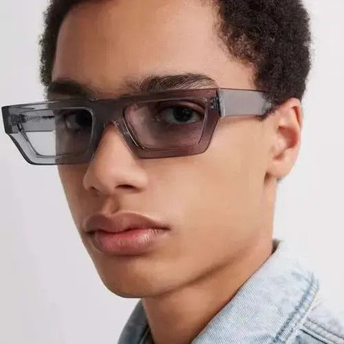 Japanese Brand Square Sunglasses Mirror Retro Style Size ONE SIZE - 4 Thumbnail