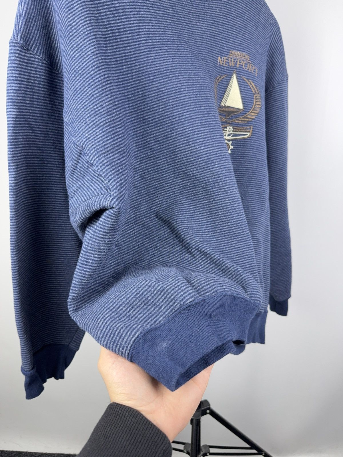 Vintage 90s H.I. Miller Gold Newport Oregon Nautical Sweatshirt USA Size US M / EU 48-50 / 2 - 9 Thumbnail