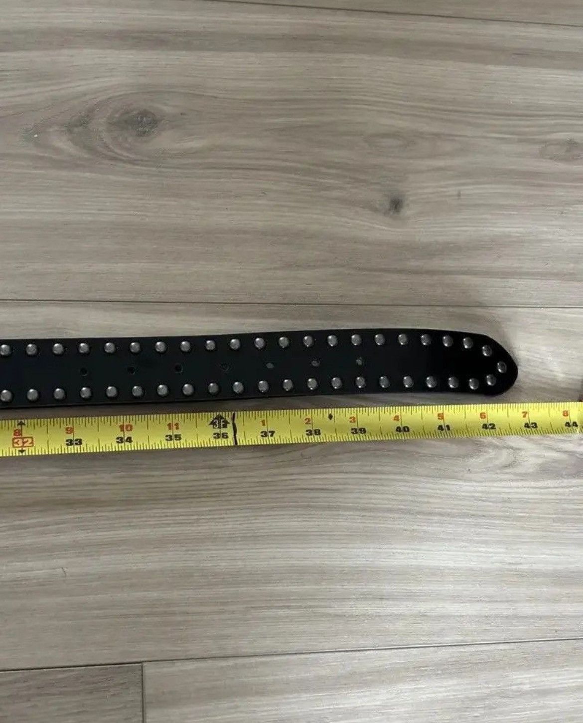 Japanese Brand × Vintage H1 - Vintage Rock Studded Belt (black) Size 32 - 3 Thumbnail