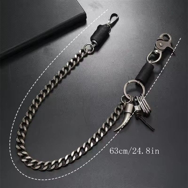 Japanese Brand Vintage style Keychain Jeans Chain Belt Chain Size ONE SIZE - 3 Thumbnail