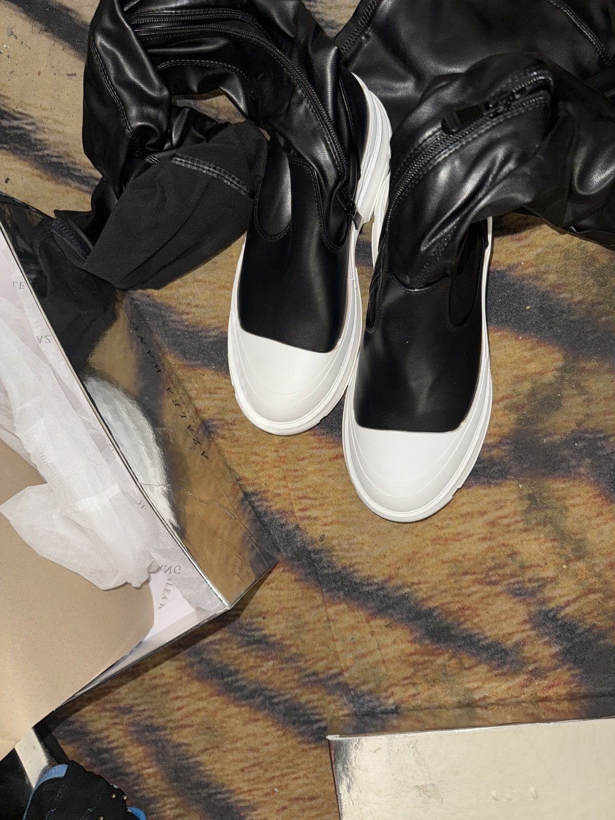 Alexander Wang Alex Wangs Woman’s Black Boots Size US 7.5 / IT 37.5 - 7 Thumbnail