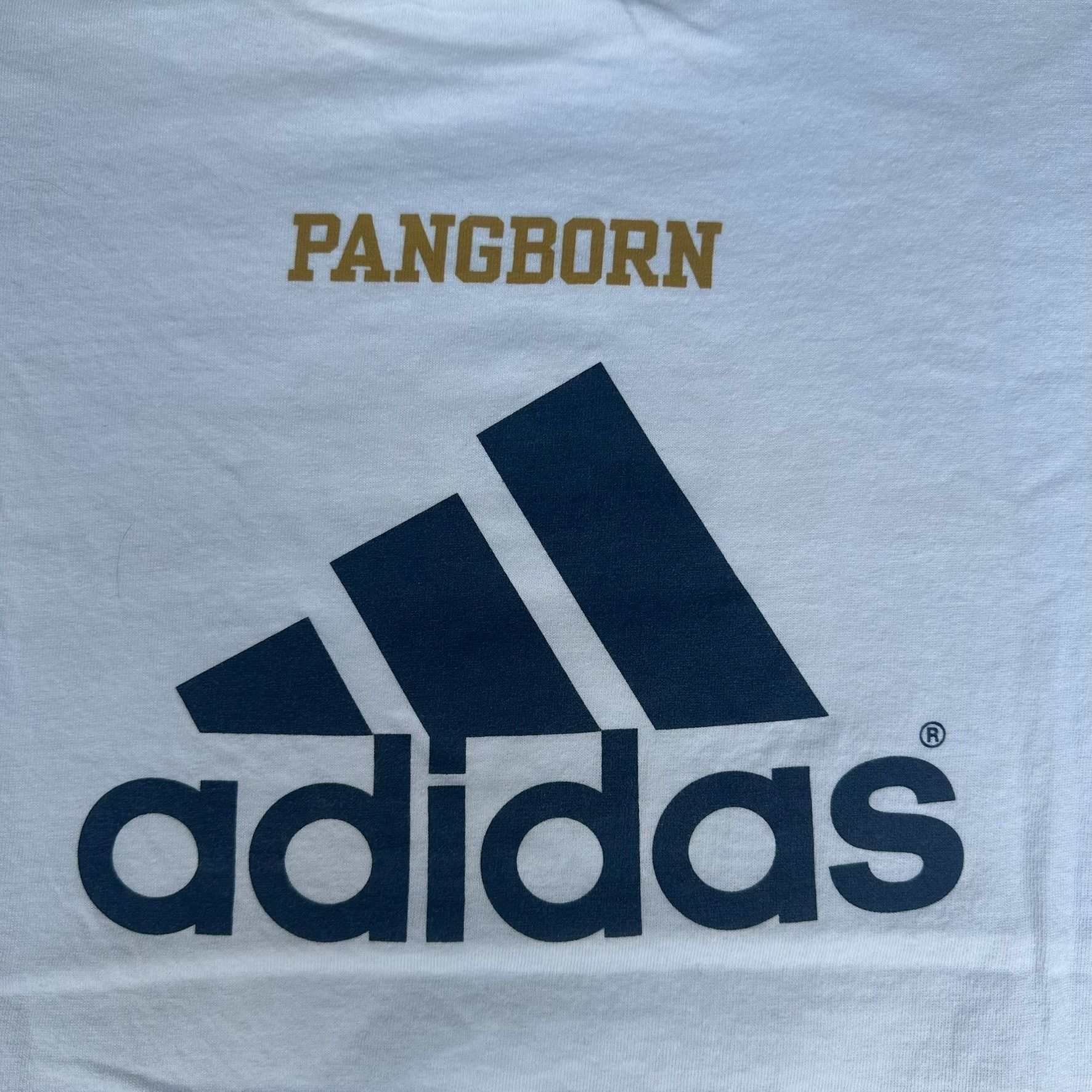 Adidas Vintage Y2K Adidas Notre Dame T-Shirt 3 Stripes Collegiate L Size US L / EU 52-54 / 3 - 5 Thumbnail