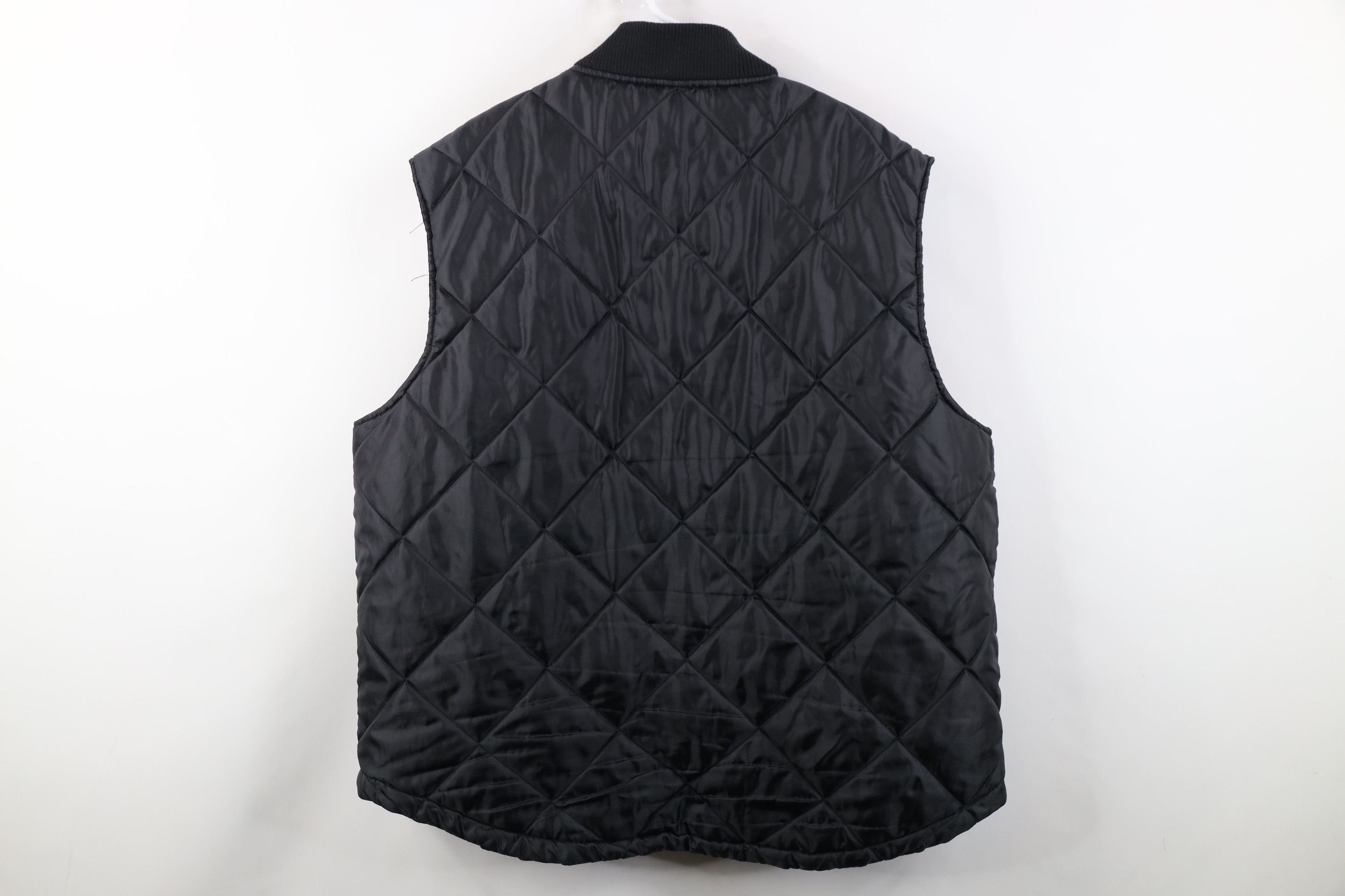 Vintage Vintage 90s Y2K Streetwear Puffer Vest Jacket Black Workwear Size US XXL / EU 58 / 5 - 11 Thumbnail