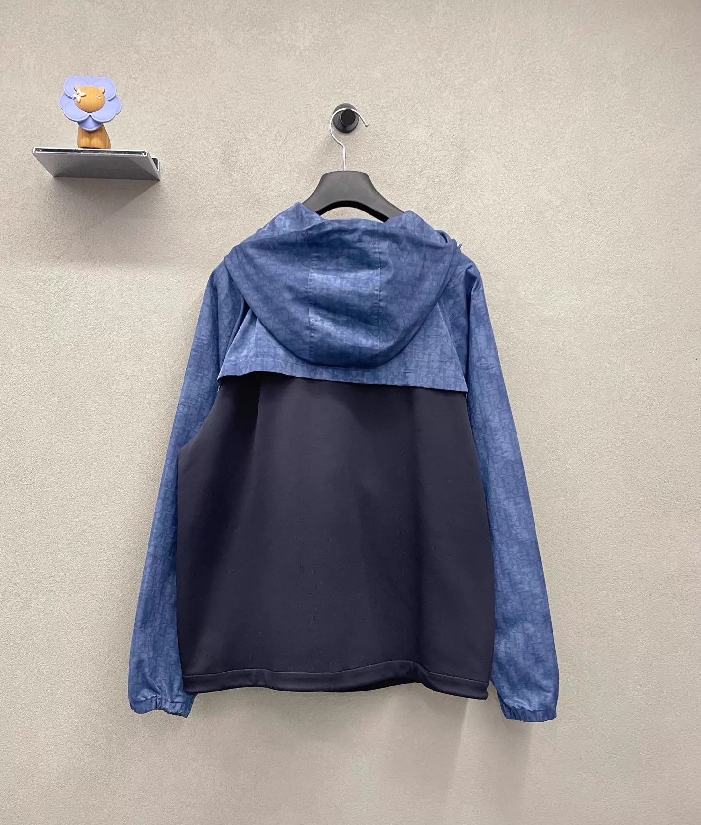 Dior DIOR color blocked blue and black hooded jacket S Size S / US 4 / IT 40 - 2 Thumbnail