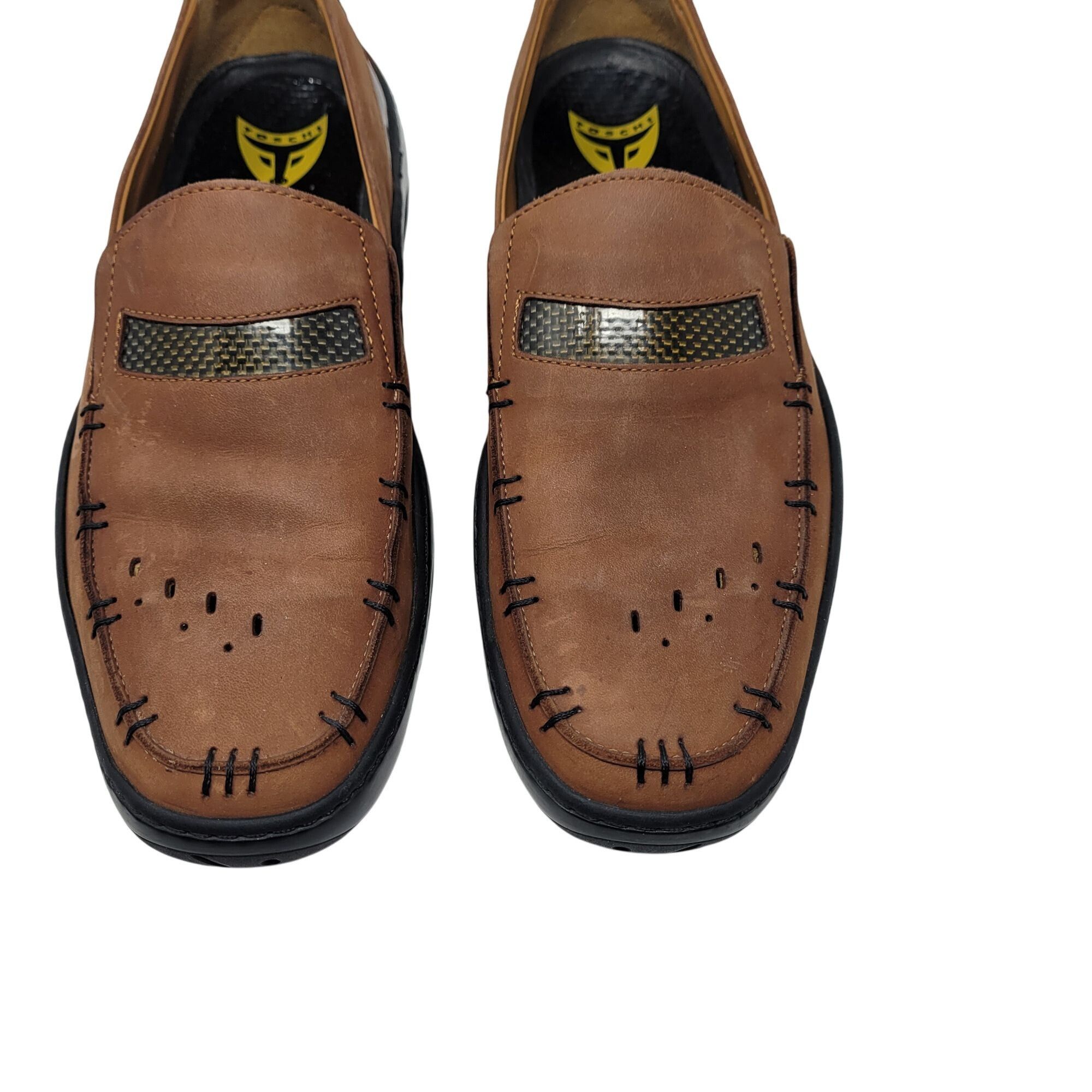 Michael Toschi Michael Toschi Mens Mach 8284 Leather Driving Loafers Brown Size US 9 / EU 42 - 4 Thumbnail