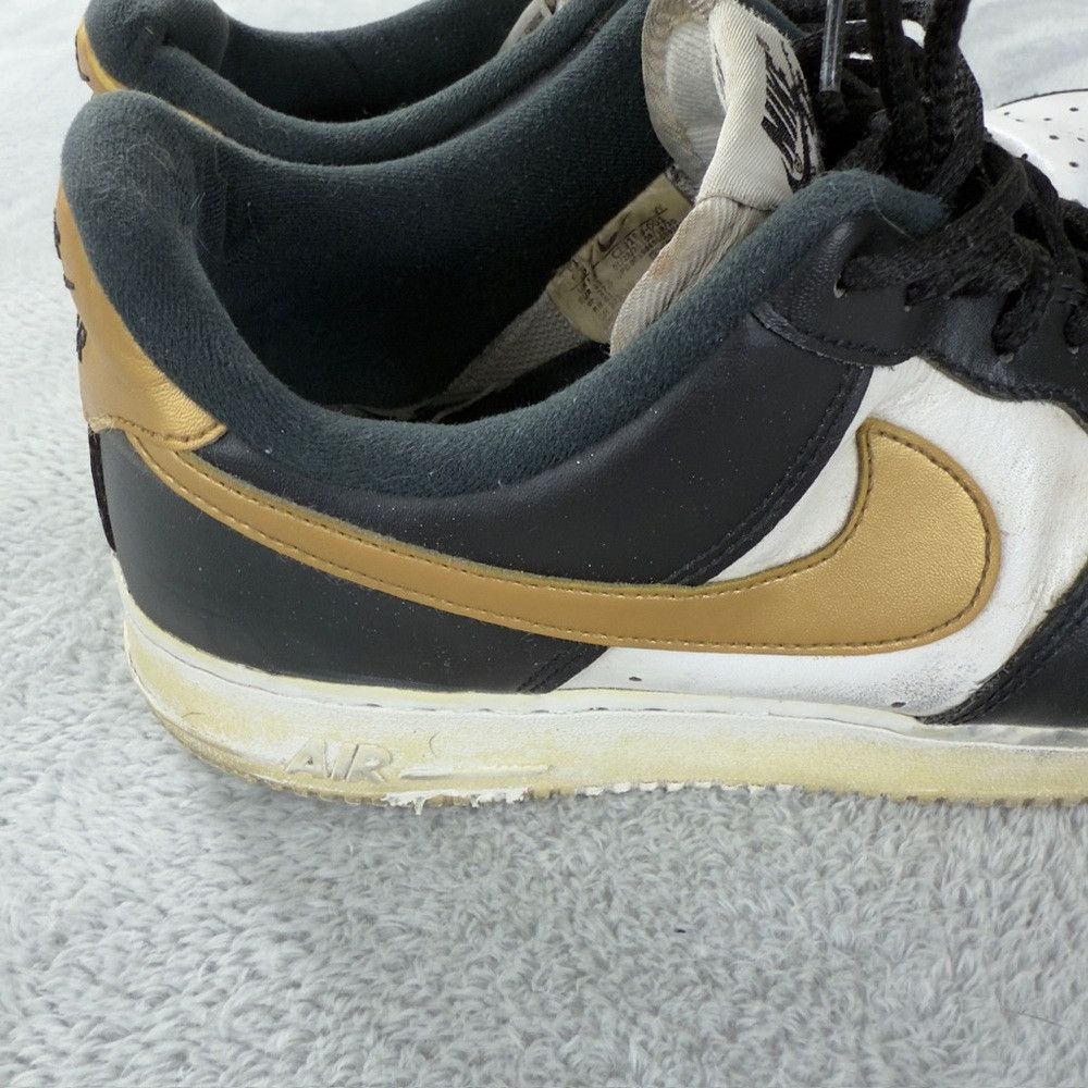 Nike Nike Air Force 1 Low Black White Metallic Gold Men’s Size 9 Size US 9.5 / EU 42-43 - 5 Thumbnail
