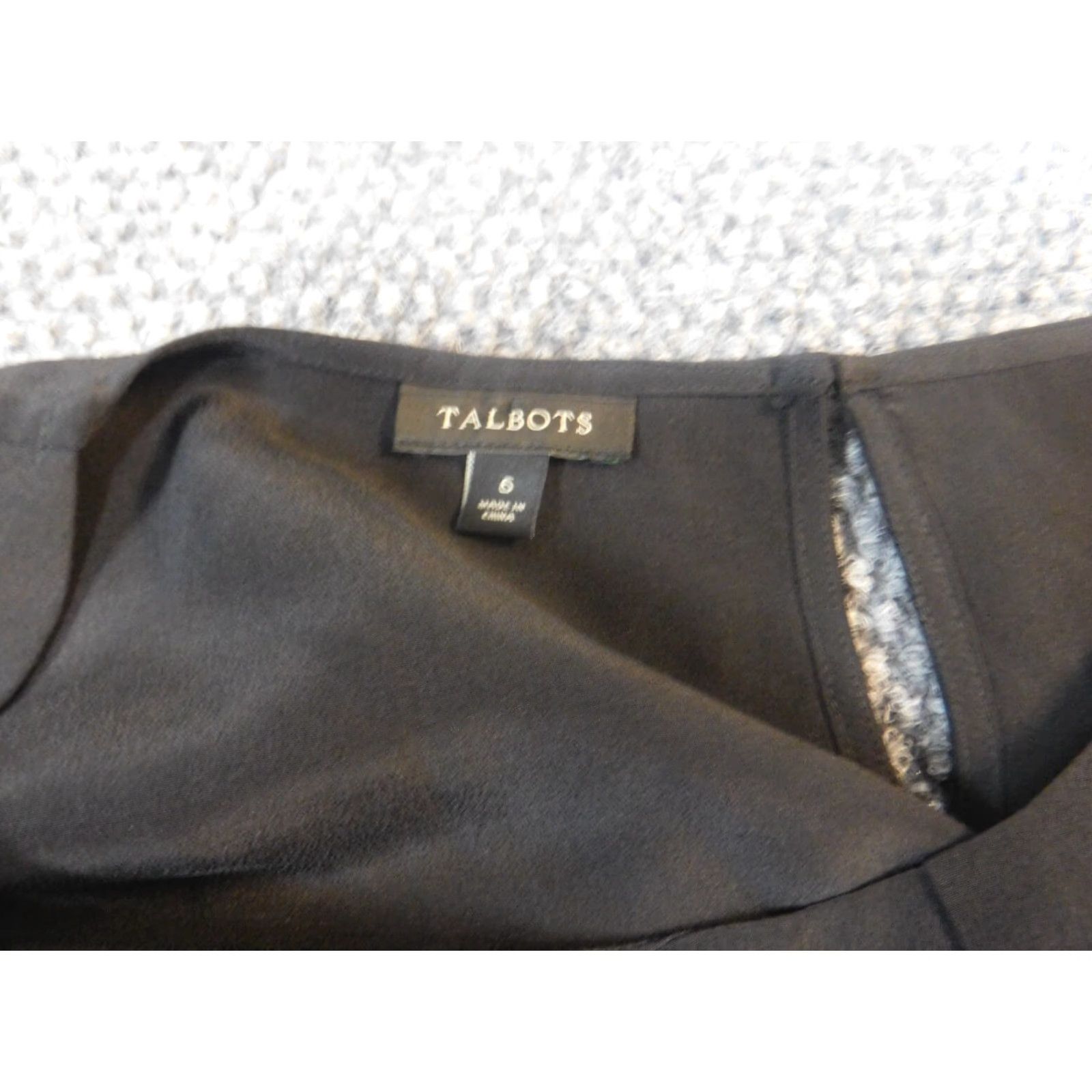 Ann Taylor Loft Womens Blouse 6 Black Lightweight Pullover Casual Round Neck Cotton 100% Ann Taylor Loft Womens Blouse Size M / US 6-8 / IT 42-44 - 5 Thumbnail