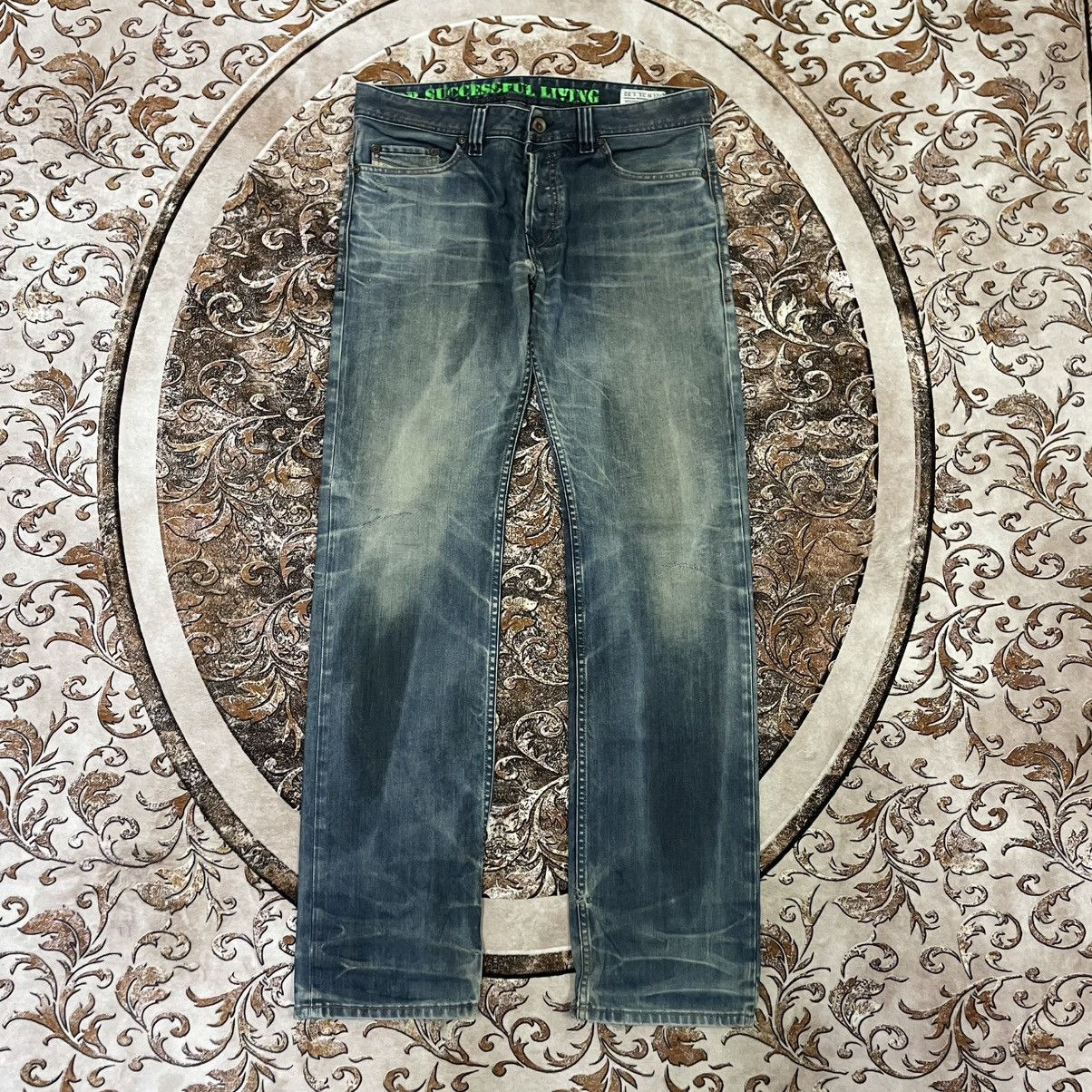 Diesel 🔥Vintage Diesel Industry Washed Ripped Distress Denim Jeans Size US 34 / EU 50 - 1 Thumbnail