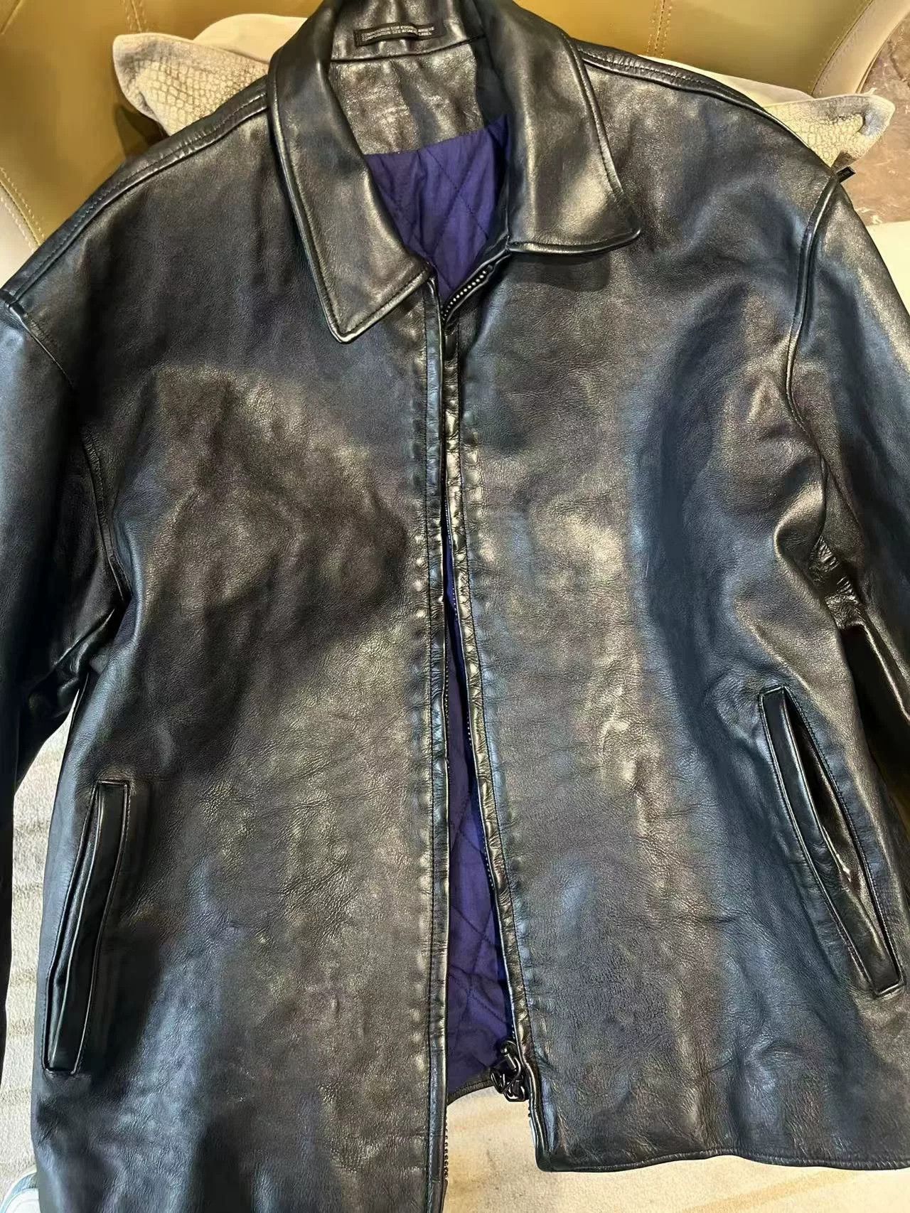 Yohji Yamamoto Yohji Yamamoto Black Leather Jacket Size US L / EU 52-54 / 3 - 1 Thumbnail