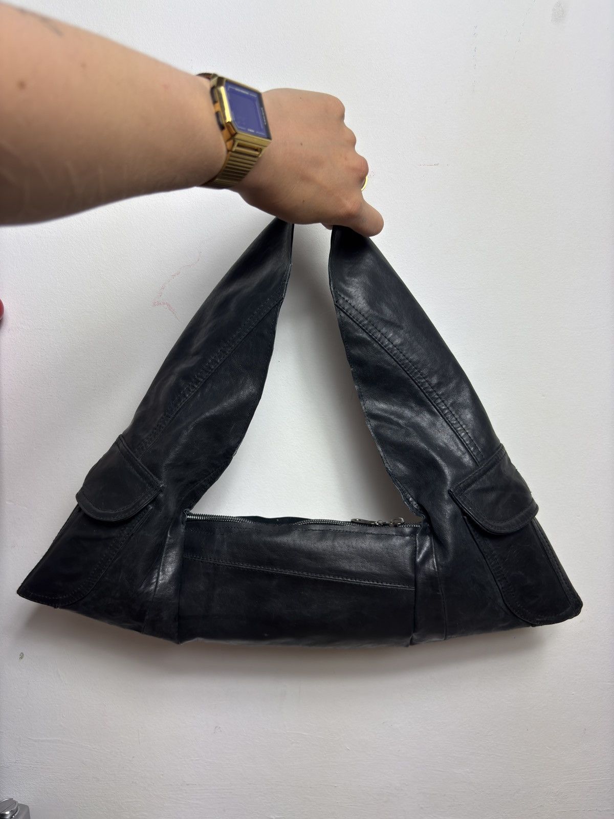 Other Hobo leather bag black avant garde Size ONE SIZE - 4 Thumbnail