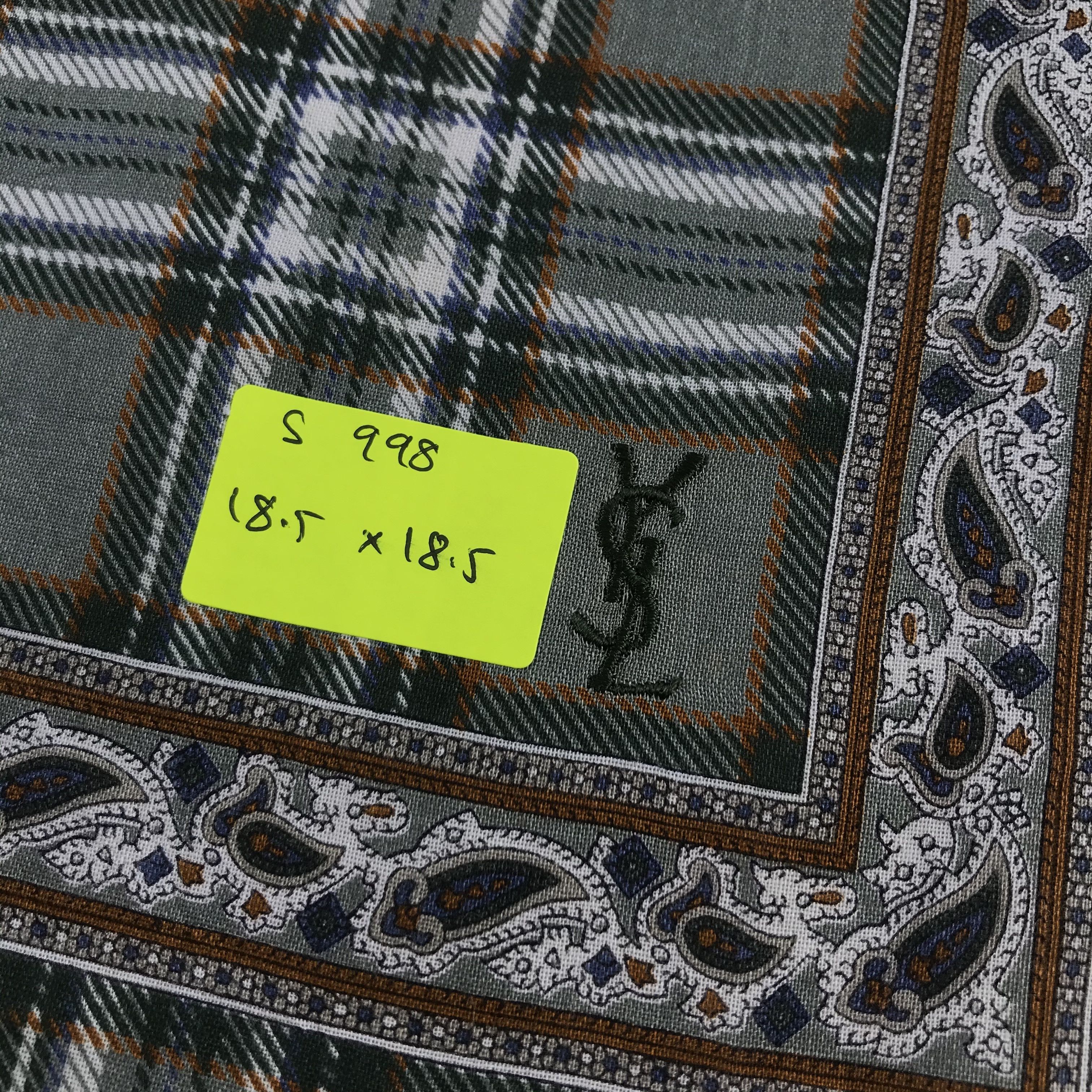 Vintage × Yves Saint Laurent Yves Saint Laurent Bandana / Handkerchief /Neckerchief -S998 Size ONE SIZE - 5 Thumbnail