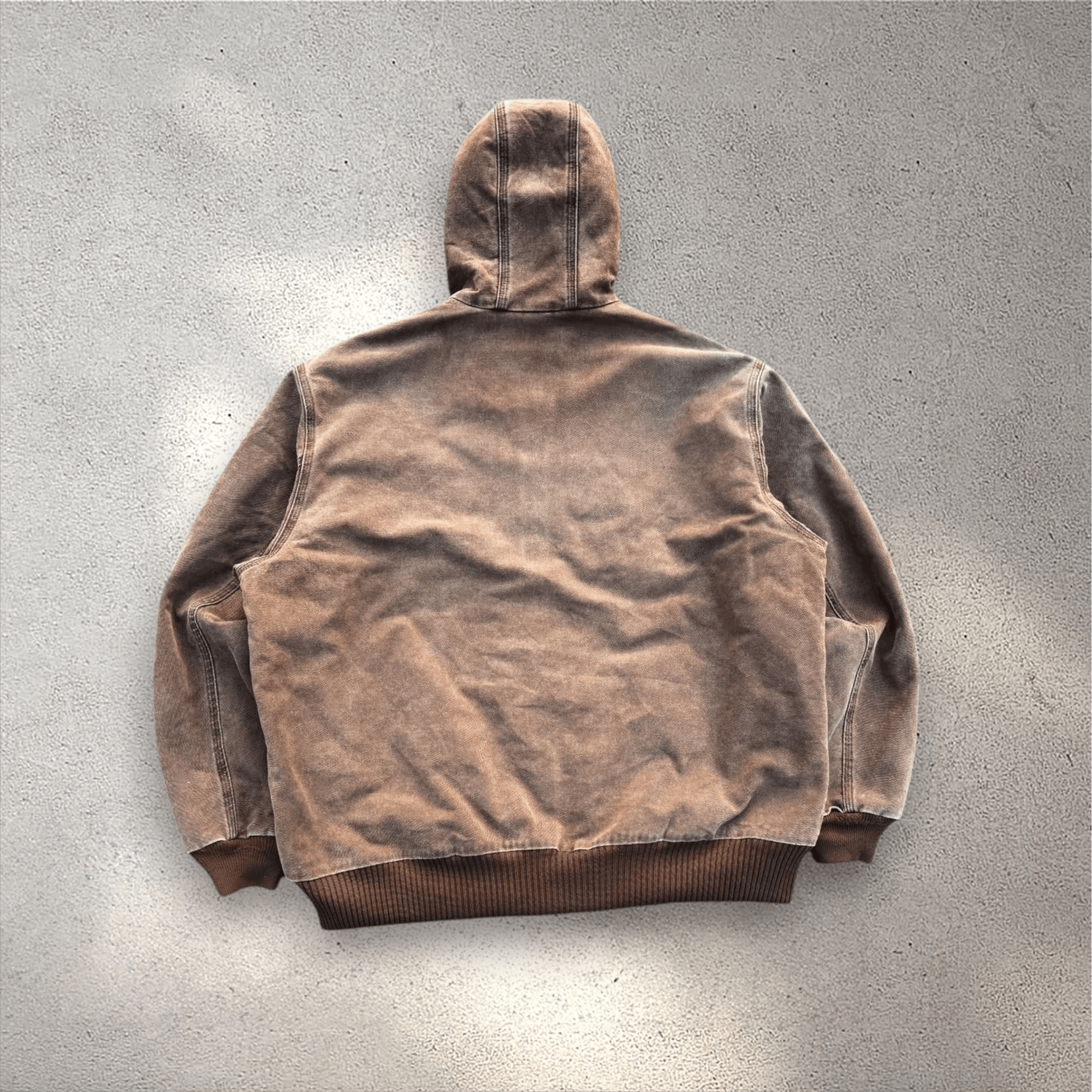 Carhartt × Vintage 90's Sunfade Carhartt J130 CHT Active Wear Denim Jacket Size US XL / EU 56 / 4 - 2 Thumbnail