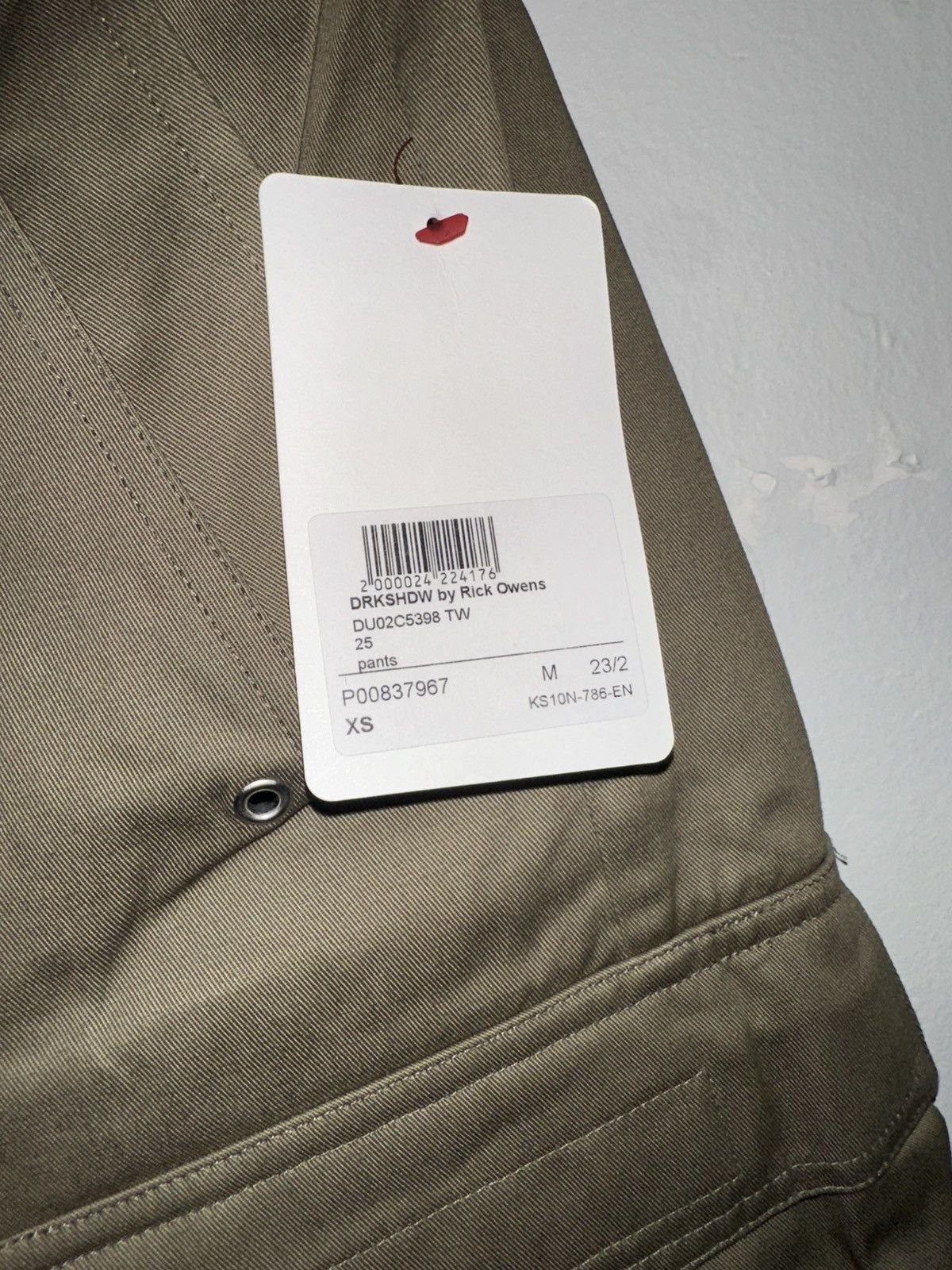 Rick Owens Drkshdw Rick owens khaki double jumbo belas Size US 30 / EU 46 - 3 Thumbnail
