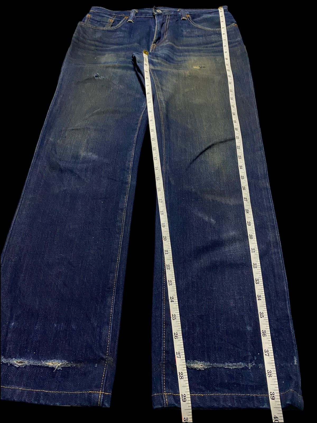 Levi's Levis 502 Mud Wash Distressed Loose Jeans Size US 31 - 16 Thumbnail