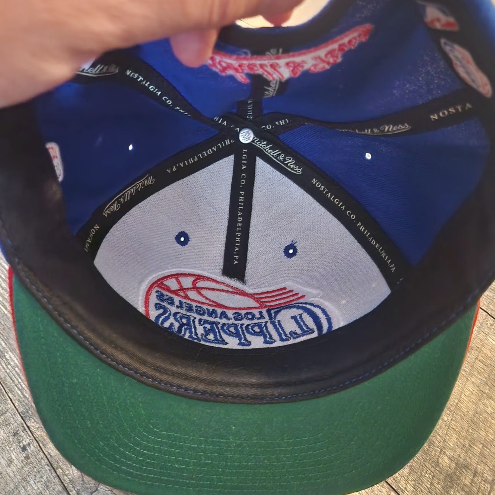 Mitchell & Ness Mitchell & Ness Clippers Hat Cap Snapback Classic Blue Red Clean Mens Snapback Blue Clippers Hat Cap Classic Red Blue Mens Size ONE SIZE - 5 Thumbnail