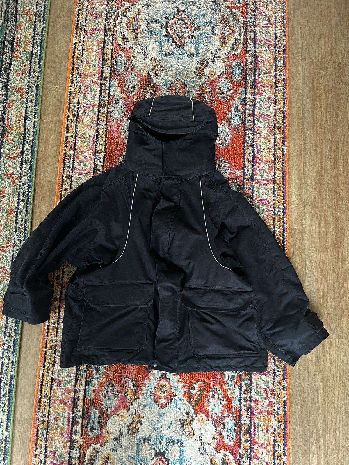 image of Balenciaga Swing Parka in Black, Men's (Size Small)