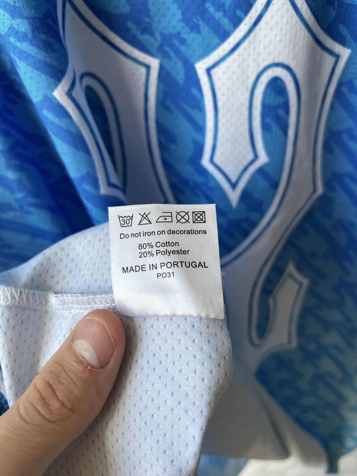 Trapstar London Trapstar Blue Monogram Jersey Italian Collaboration DrillY2K Size US XL / EU 56 / 4 - 9 Thumbnail