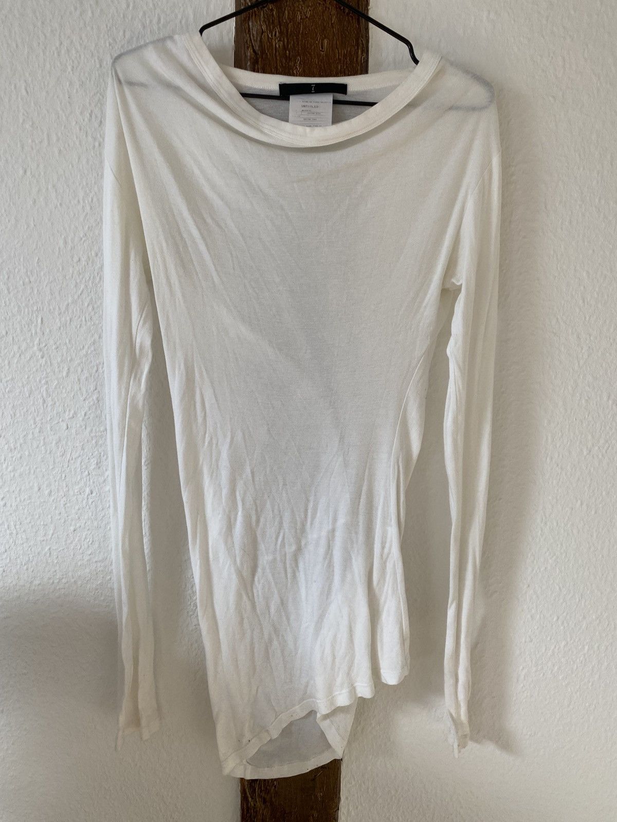 トップス 09aw Julius long sleeve archive Julius Black Wide Neck Long Sleeve T-Shirt Julius