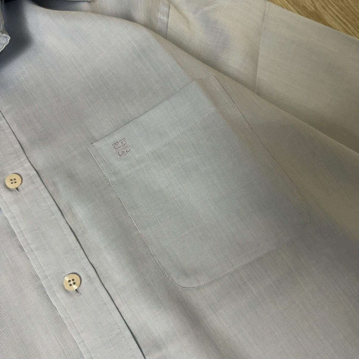 Givenchy GIVENCHY Monsieur shirts basic blue pocket logo Size US XL / EU 56 / 4 - 3 Thumbnail