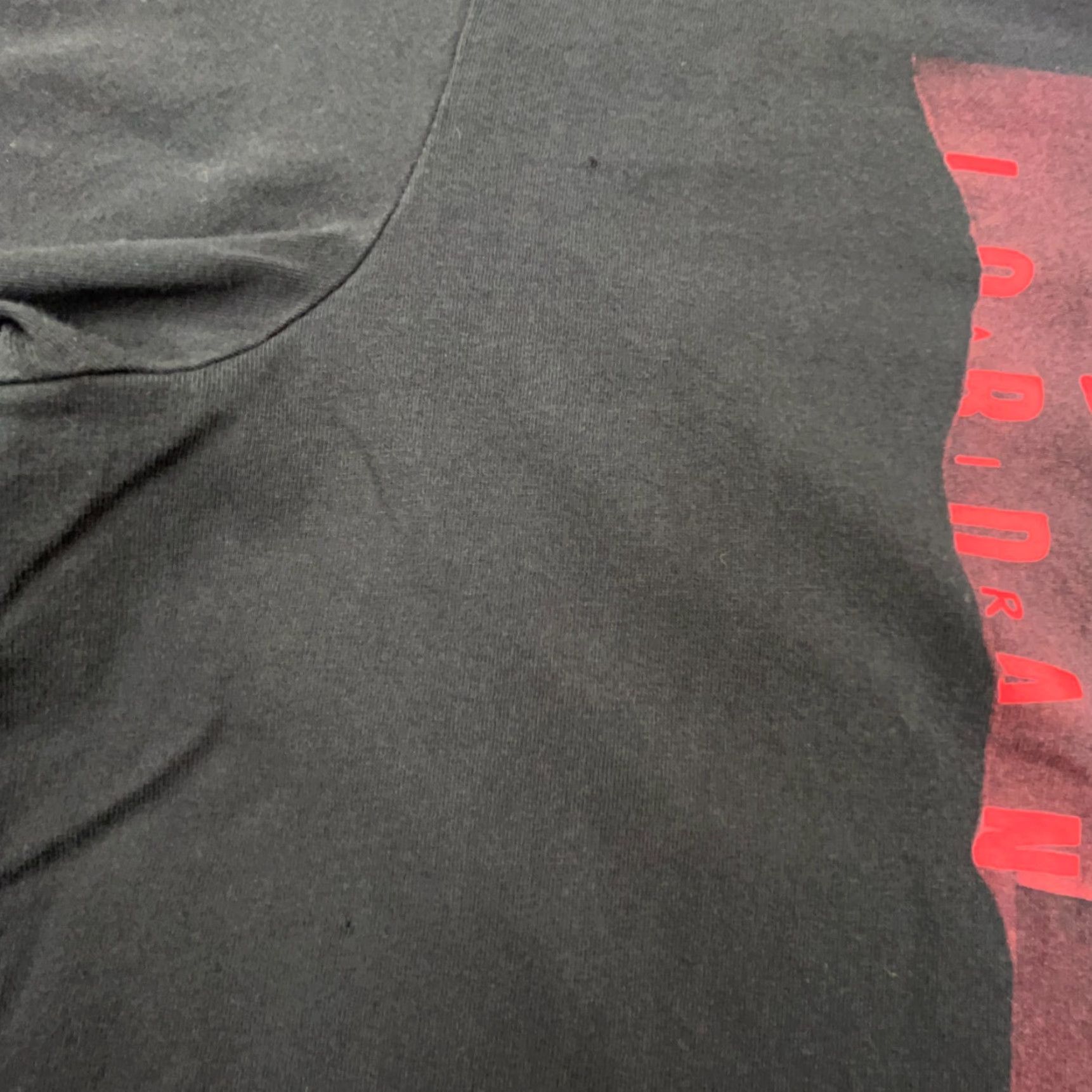 Jordan Brand VINTAGE Jordan Shirt Men XL Black Red Tee Air Jump Man Spell Out Street Wear Adult Size US XL / EU 56 / 4 - 6 Thumbnail