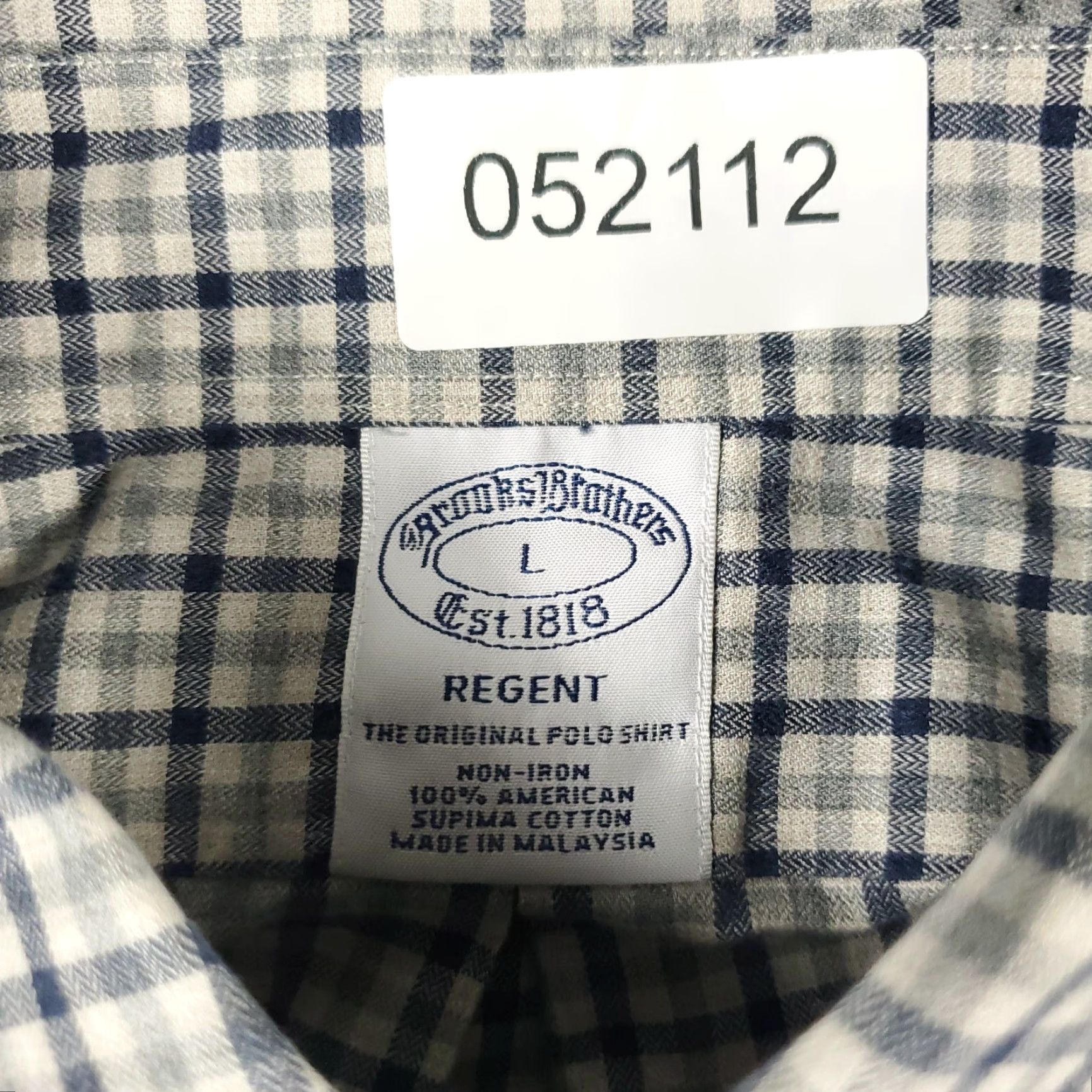 Brooks Brothers VINTAGE Brooks Brothers Shirt Mens Large Gray Check Casual Button-Up Long Sleeve Size US L / EU 52-54 / 3 - 6 Thumbnail