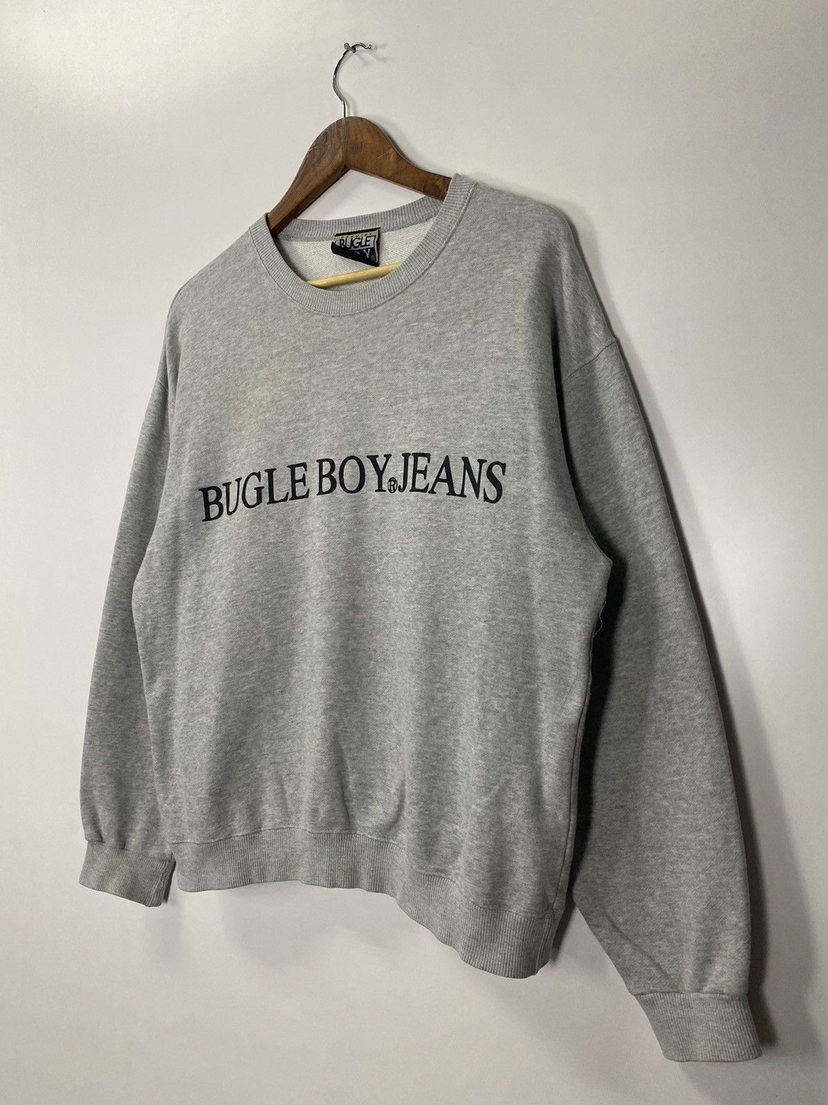 Bugle Boy × Vintage Vintage 90s Bugle Boy Jeans logo sweatshirt Size US M / EU 48-50 / 2 - 4 Thumbnail