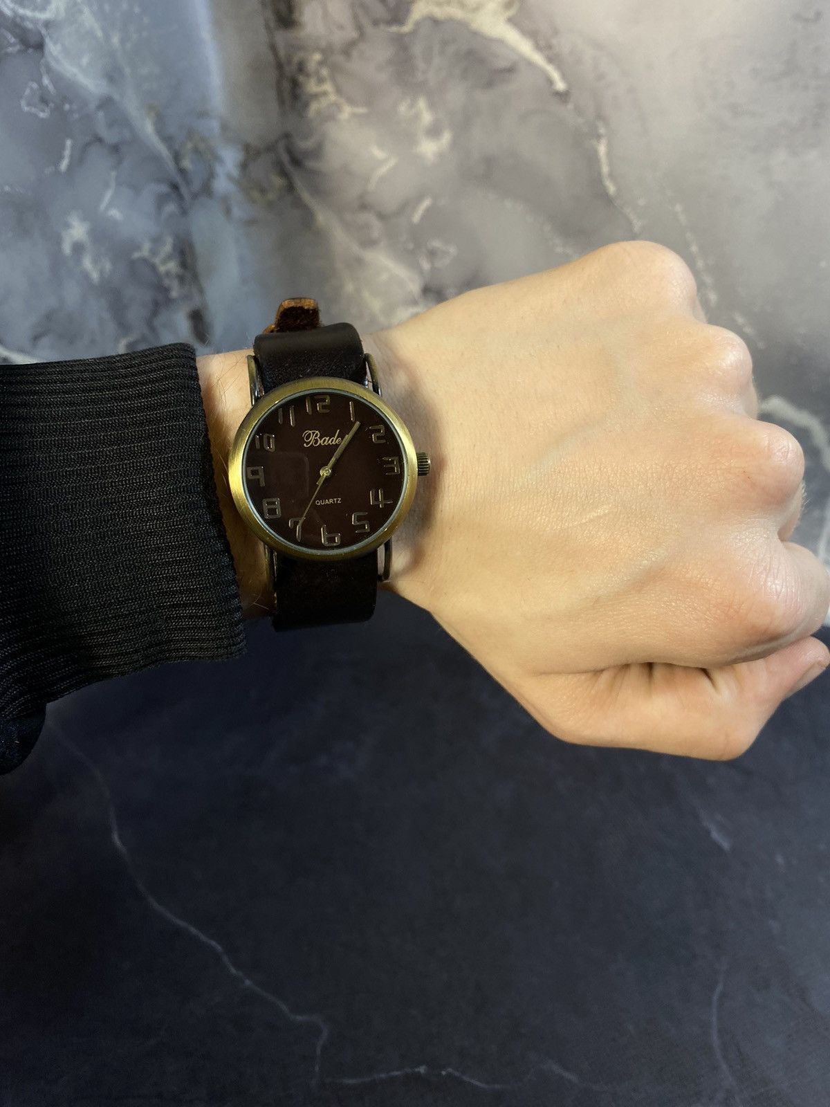 Japanese Brand Bade Classic Brown Leather Watch Japanese Brand Size ONE SIZE - 1 Thumbnail