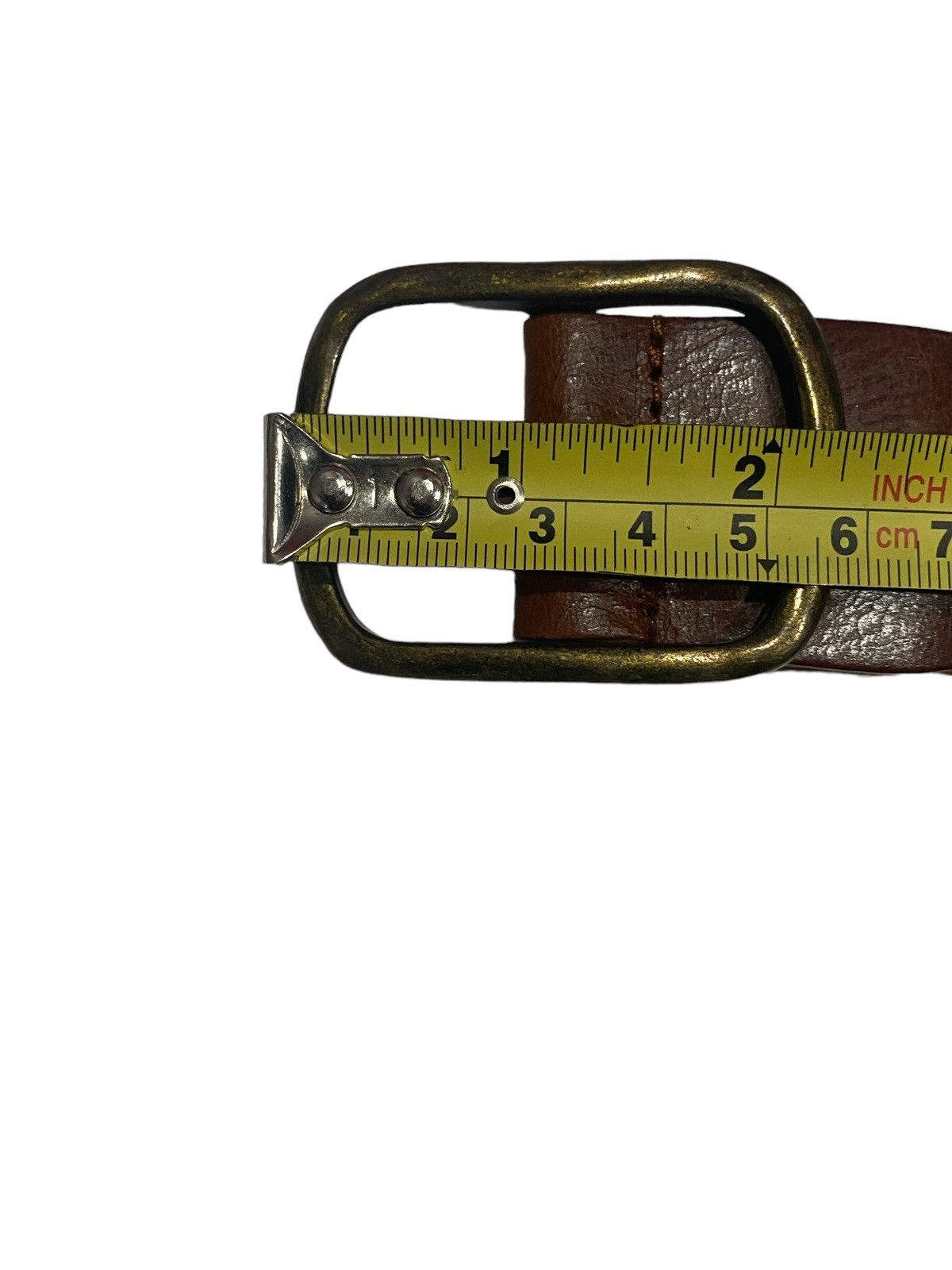 Japanese Brand Men’s Brown Leather Belt Size 33”-37” Size 36 - 10 Thumbnail