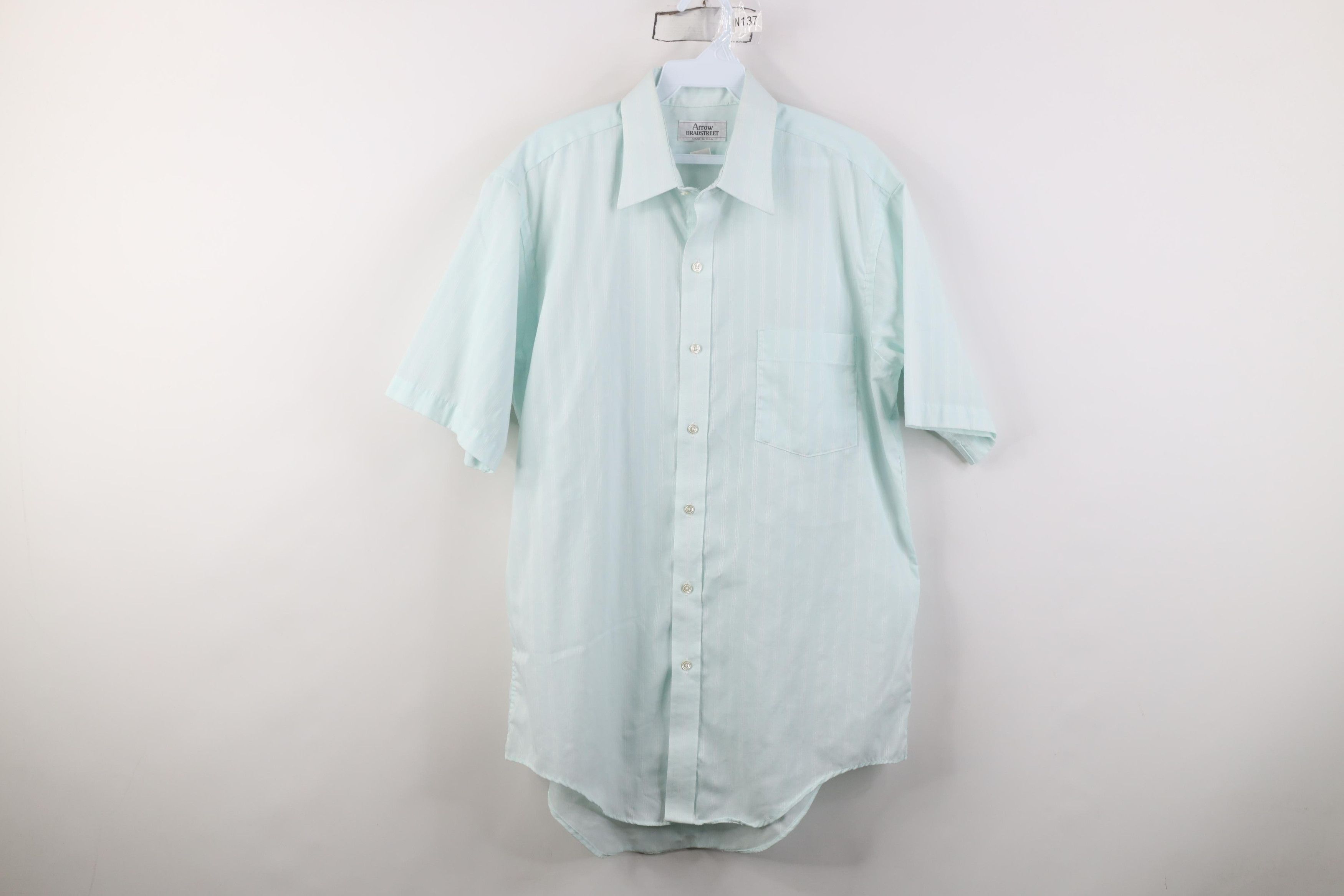 Vintage Vintage 70s Streetwear Short Sleeve Collared Button Shirt Size US M / EU 48-50 / 2 - 1 Thumbnail