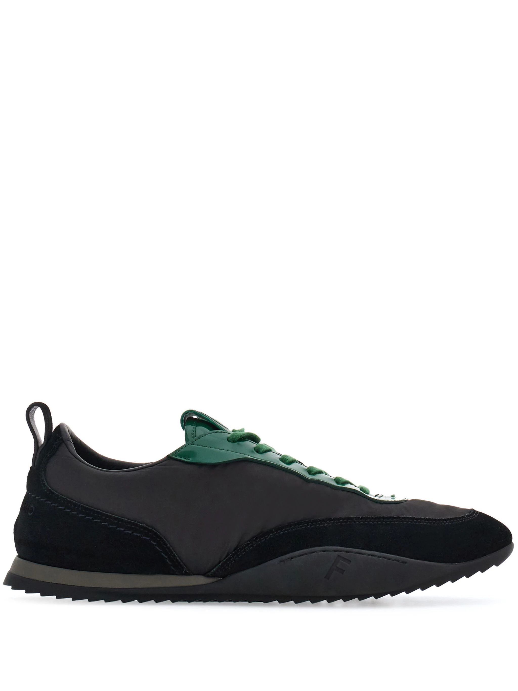 Salvatore Ferragamo o1s1rm0924 Lace-up Low-Top Sneakers in Black/Green Size US 10 / EU 43 - 1 Thumbnail