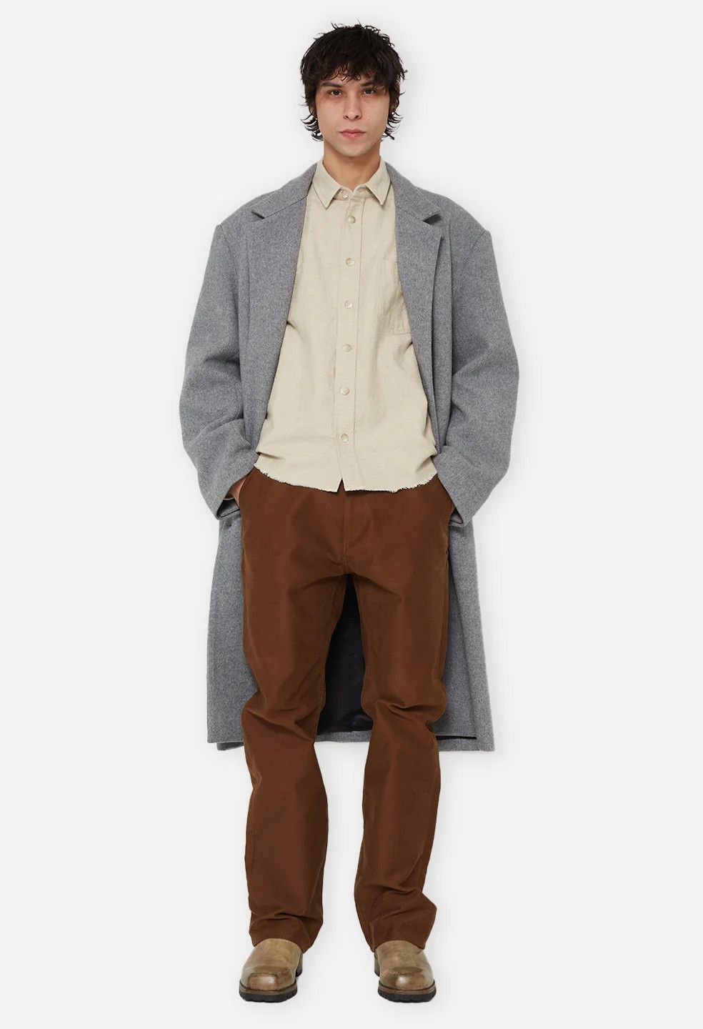 John Elliott Wool Overcoat Size US L / EU 52-54 / 3 - 2 Thumbnail
