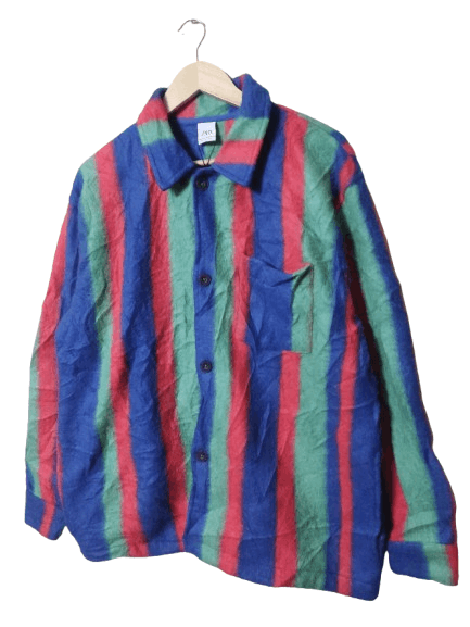 Zara Zara multicolour wool jacket Size US XL / EU 56 / 4 - 3 Thumbnail