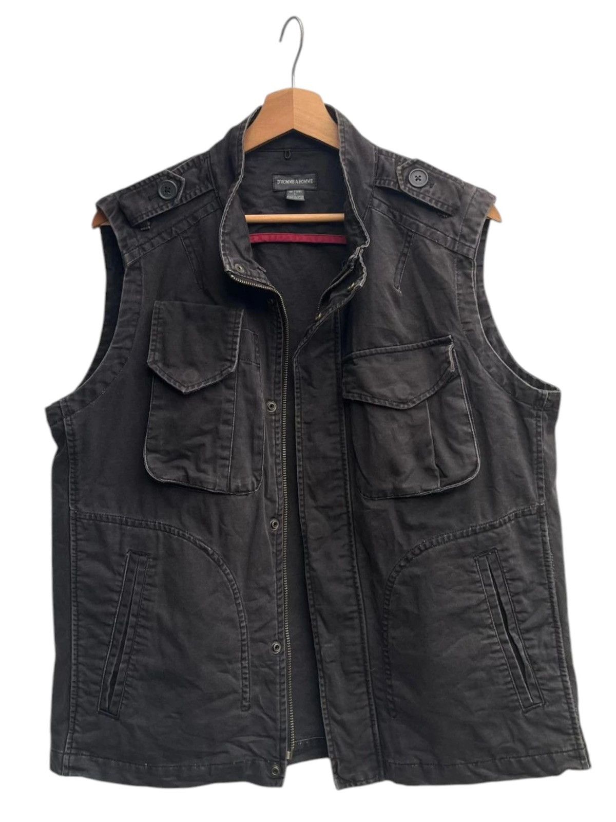 Japanese Brand Faded D’homme A Homme Vest Size US L / EU 52-54 / 3 - 2 Thumbnail