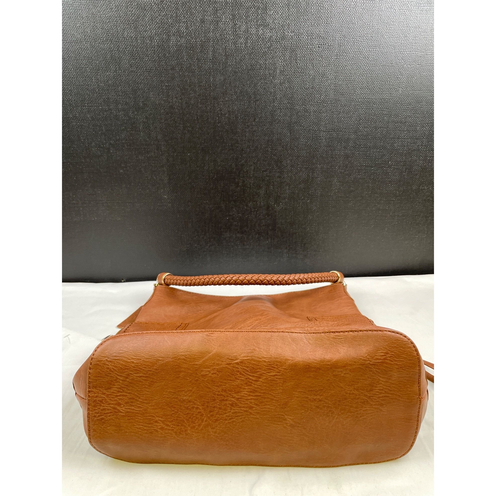 Other Miztique Women's Vegan Leather Brown Shoulder Bag/Tote SKU Size ONE SIZE - 5 Thumbnail