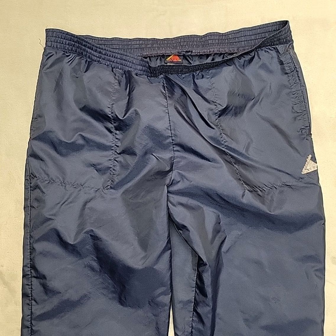Etro VTG Cannondale Track Pants Mens L Blue Nylon Windbreaker Zip Leg 90s Retro Sports USA Mens Size US 33 - 3 Thumbnail