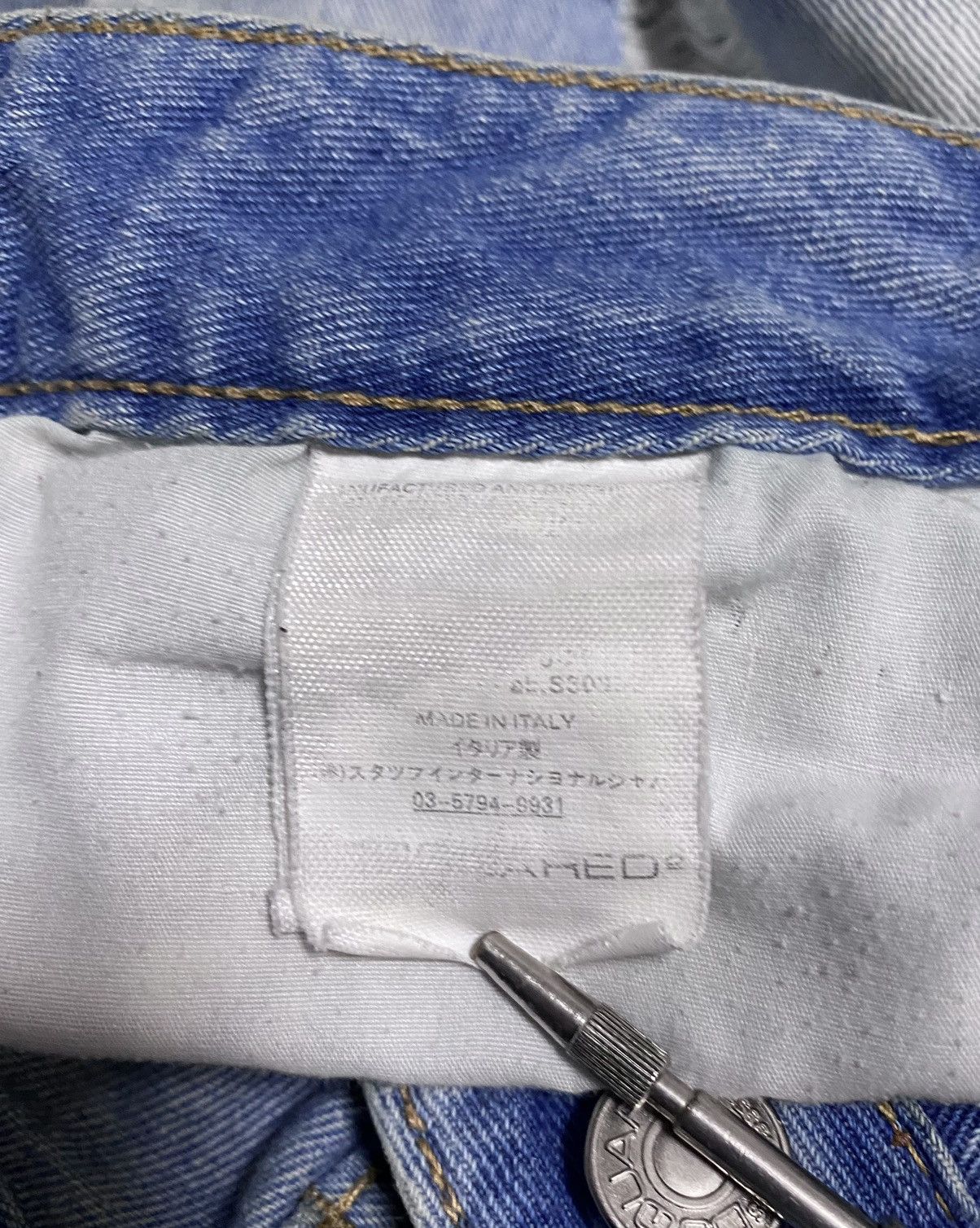 Dsquared2 Women’s Dsquared2 Washed Torn Distressed Jeans Denim Dyed Size 28" / US 6 / IT 42 - 17 Thumbnail