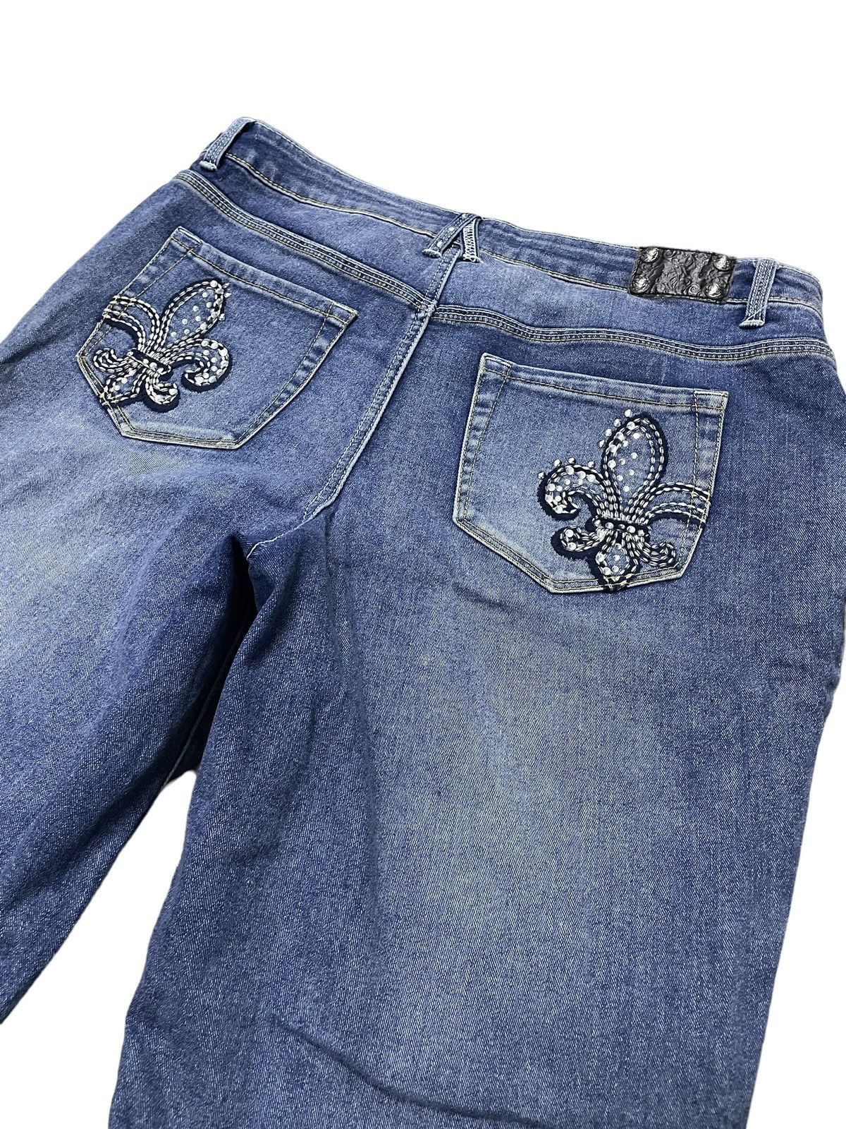 Affliction × Rock Revival Style & Co Y2K Style Affliction Stud Jort Size US 34 / EU 50 - 7 Thumbnail